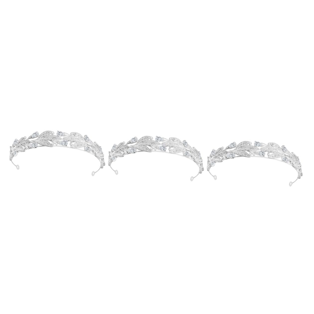 Elegant Baroque Crystal Bridal Tiara Set - 3pcs Princess Crown Headpiece with Rhinestones & Pearls for Weddings, Birthdays, and Special Events | Perfect for Brides, Prom, and Royal-Themed Parties