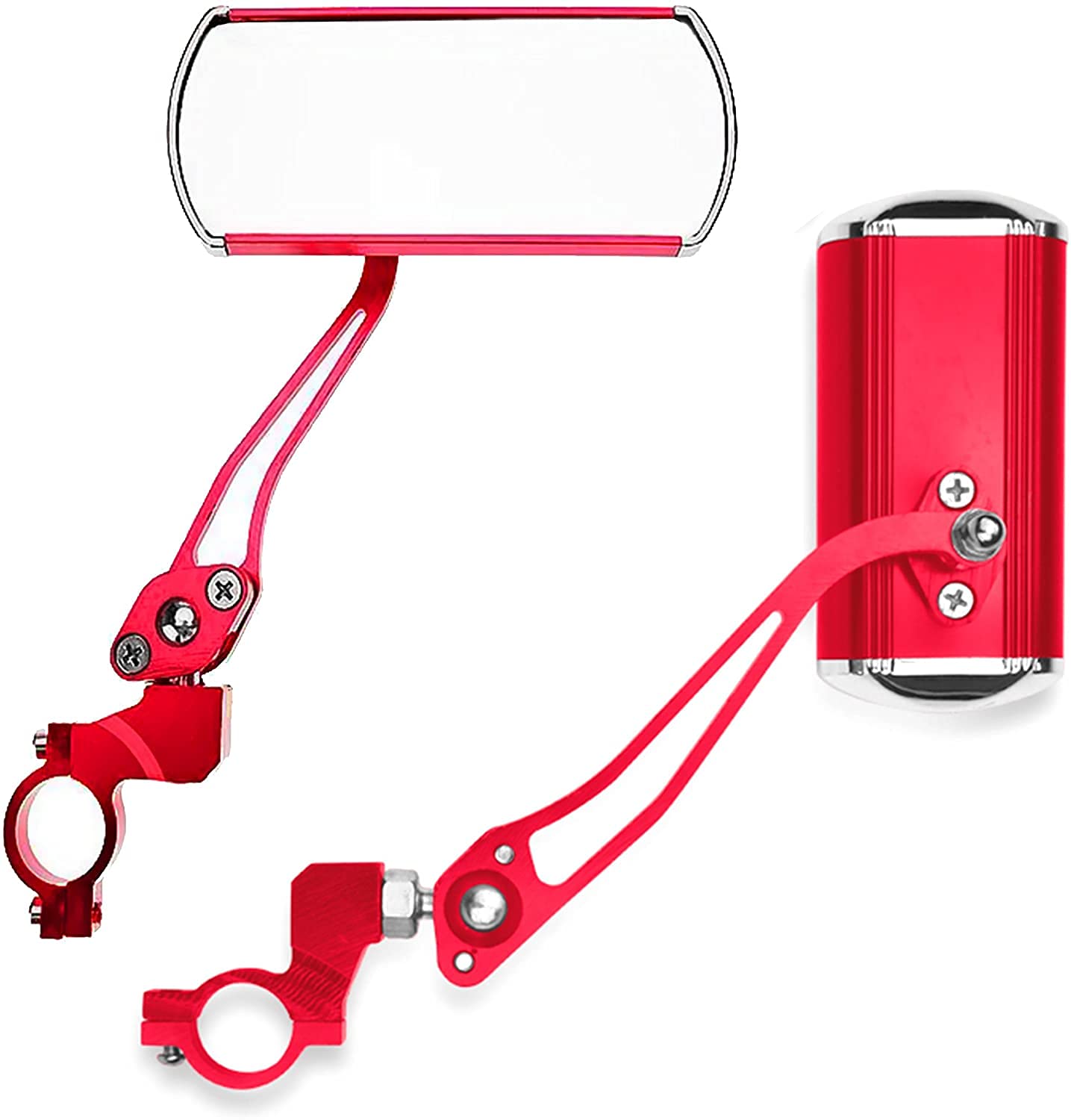 Emojo Bike Rear Mirror - Adjustable Aluminum Rearview Mirror for Electric E-Bike & Universal Bikes (1 Pair) - Perfect for Safe Cycling & Commuting