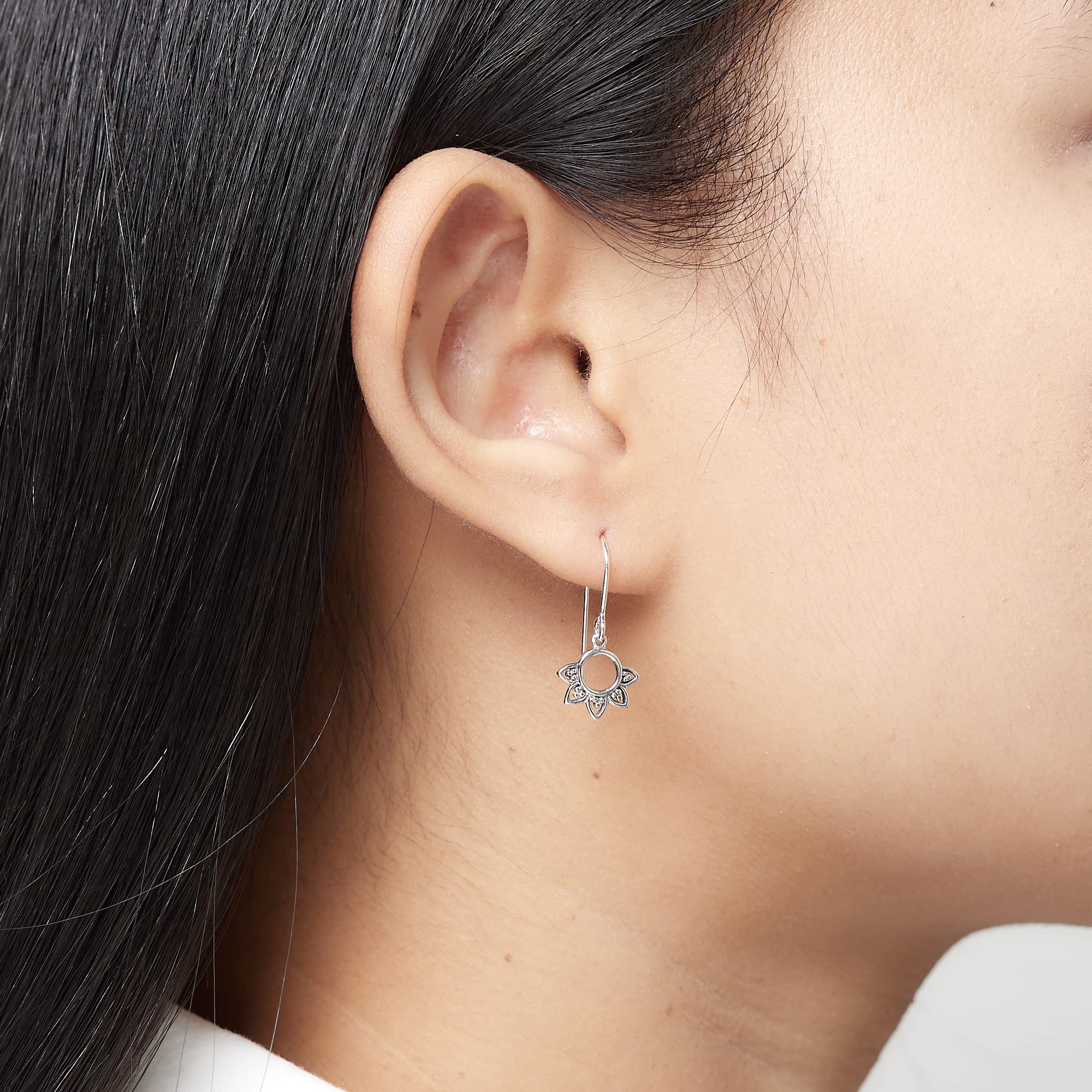 Sterling Silver Balinese Filigree Earrings - Elegant Dangle Jewelry for Parties