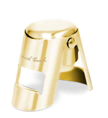 Premium Brass Champagne Bottle Stopper - Elegant Wine Preserver for Sparkling Wine & Prosecco - Perfect for Parties, Weddings & Celebrations