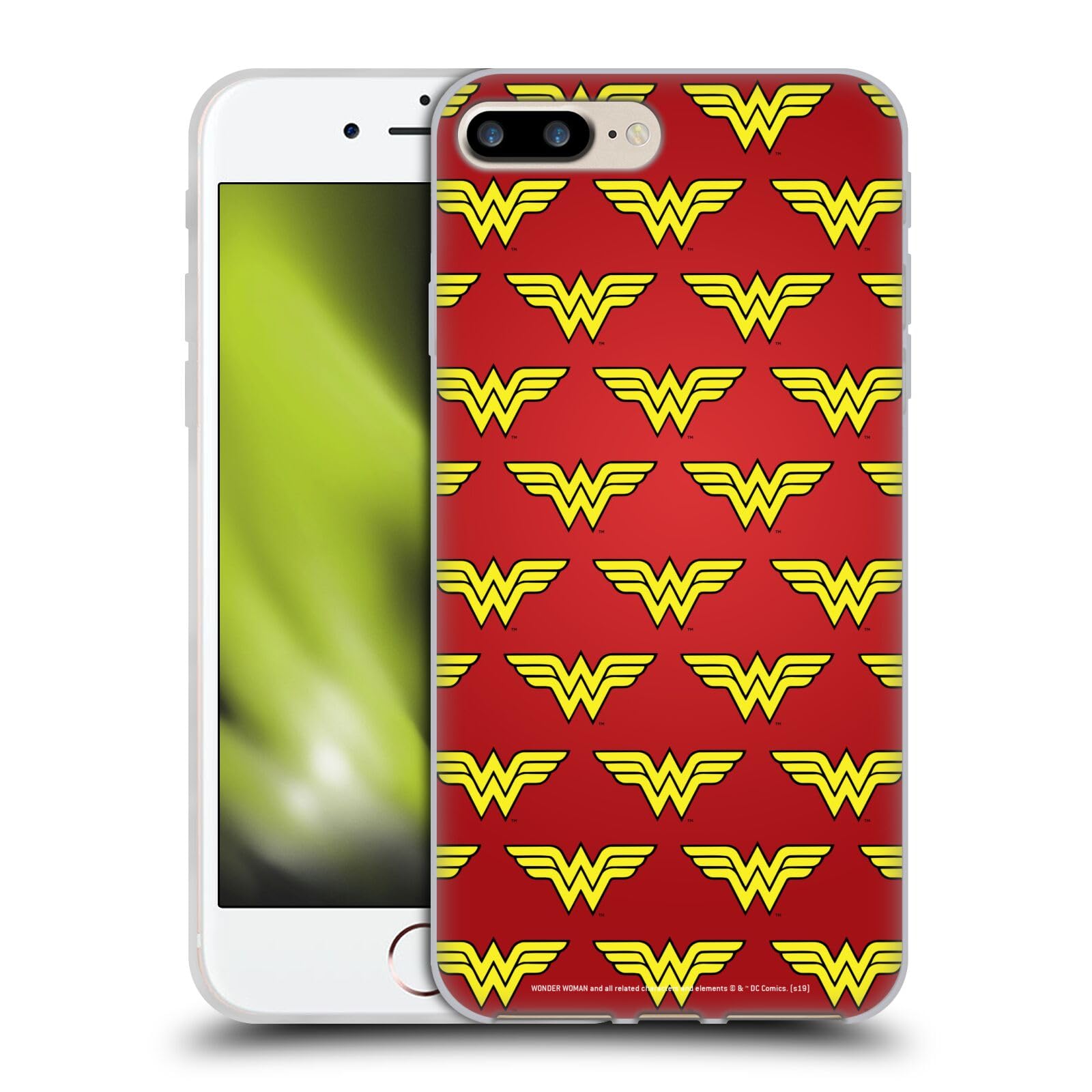 Official Wonder Woman DC Comics Soft Gel Case for iPhone 7 Plus/iPhone 8 Plus - Durable Protection with Licensed Design - Perfect for Superhero Fans & Daily Use