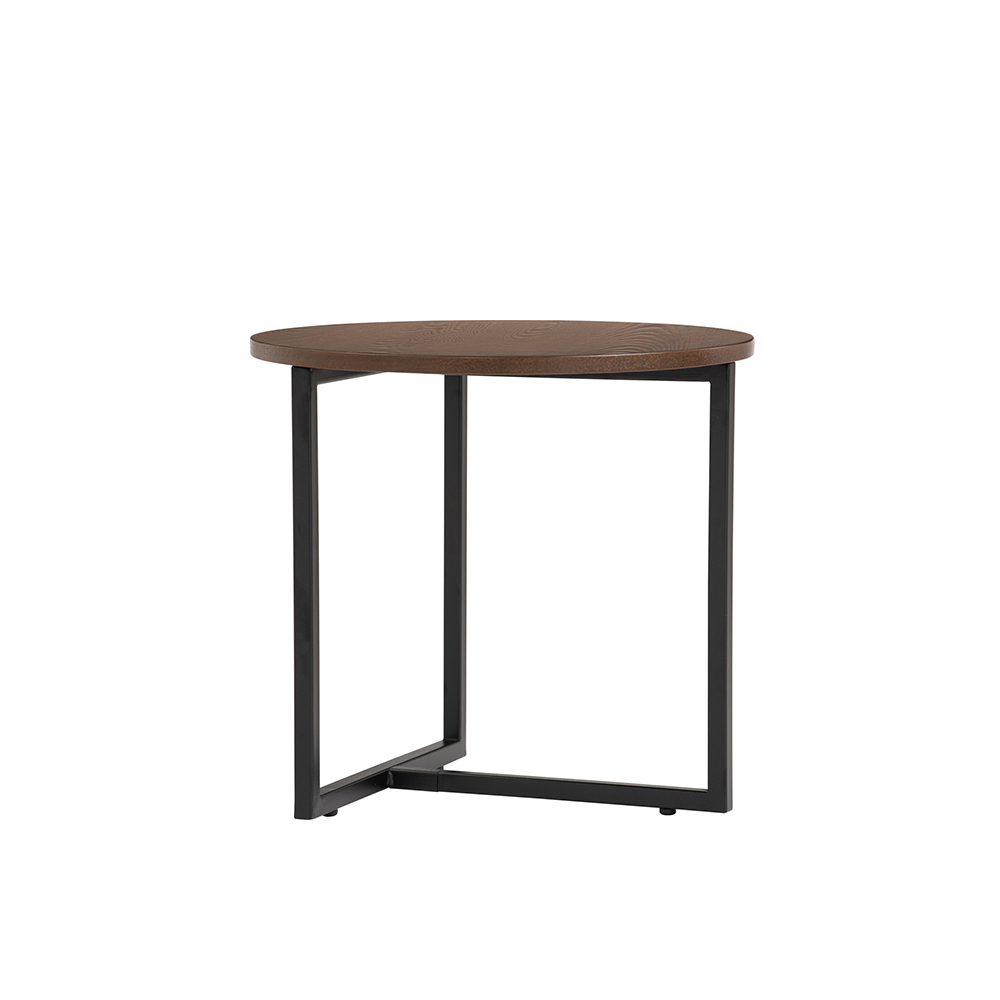 Modern Walnut Aspen Side Table - Nightstand, End Table for Living Room, Bedroom & Office - Solid Wood Accent Furniture with Minimalist Design