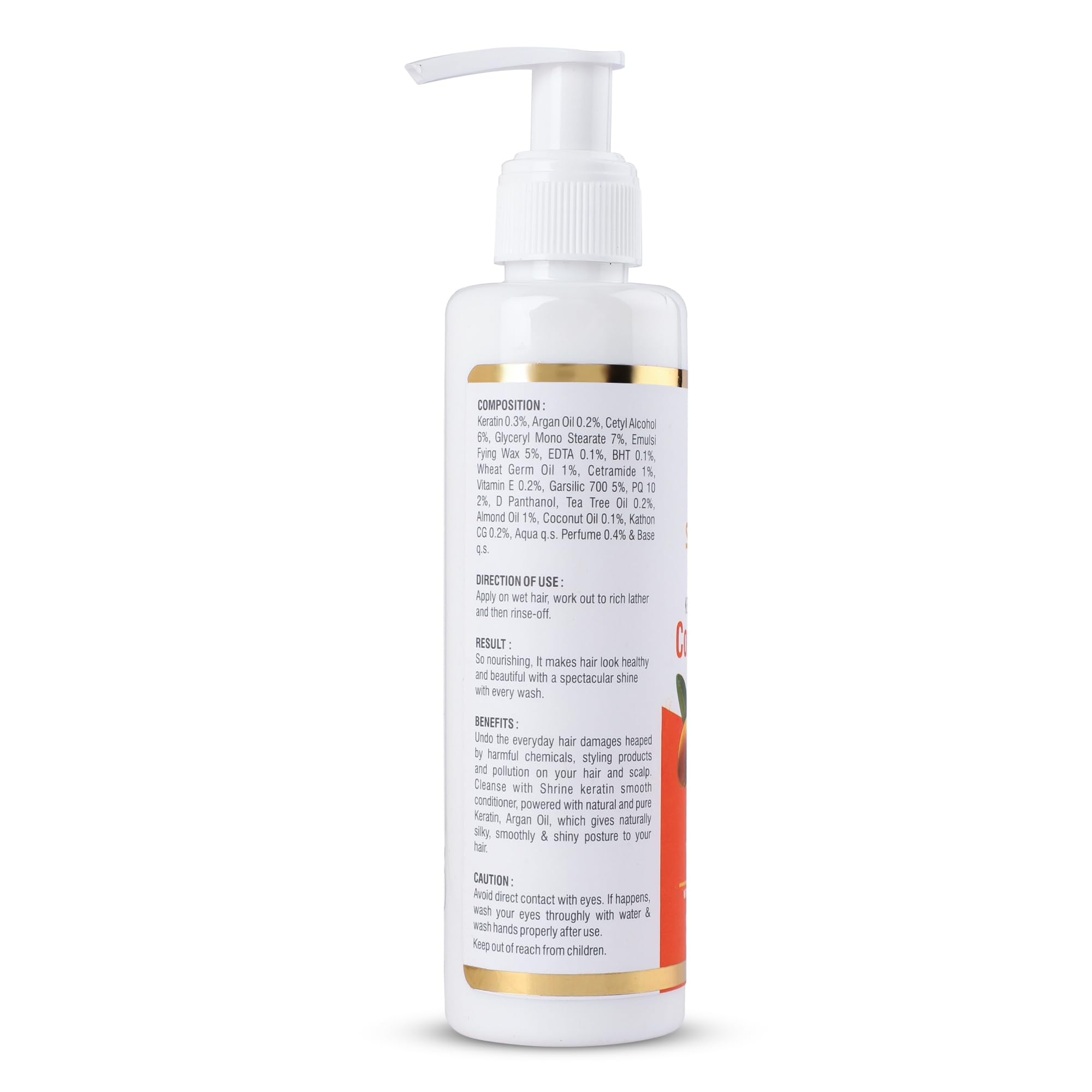 Keratin & Argan Oil Hair Conditioner 200ml - Smooth, Straighten & Shine for Frizz-Free Hair - Perfect for Daily Use & Salon-Like Results at Home