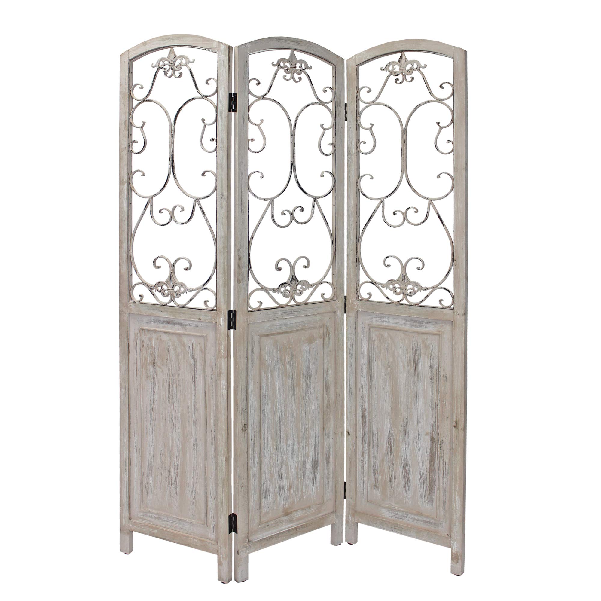 Screen Gems Del Rio SG-250 Beige Room Divider - Washable White Folding Privacy Screen for Home, Office & Event Spaces | Perfect for Room Separation, Decoration & Temporary Walls