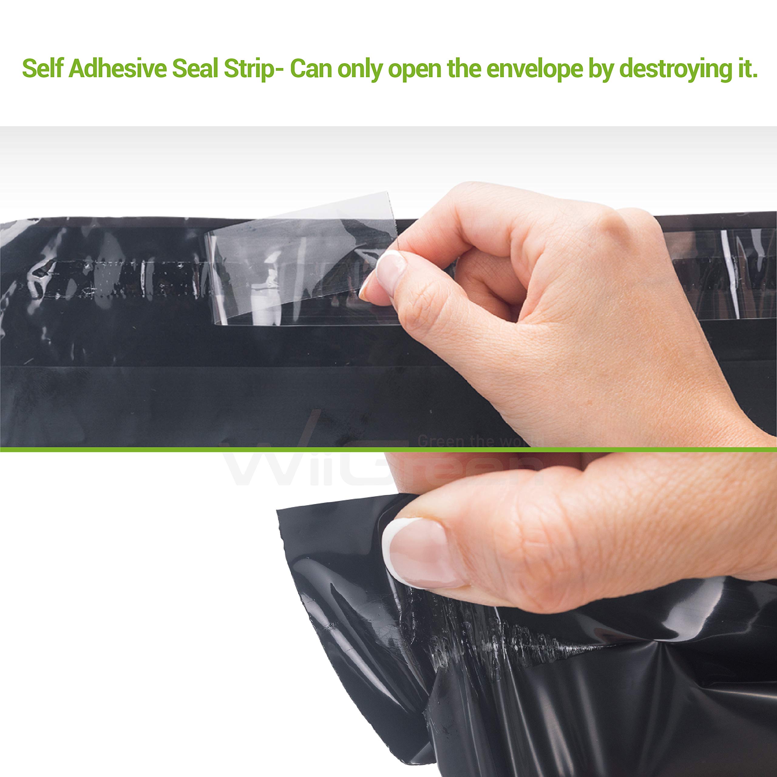 1000 PCS 7.5x10.5 inch Black Poly Mailers - Self Adhesive Waterproof Shipping Envelopes, Durable Tear-Proof Packaging Bags for Office, Industrial Postal & Ecommerce Shipping - Perfect for Amazon FBA, eBay & Online Retail Businesses