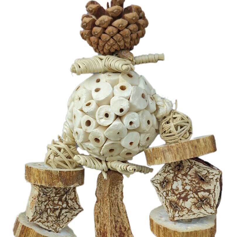 Forest Puppet Chew Toy - Natural Wooden Teether for Babies & Toddlers - Safe & Non-Toxic for Soothing Sore Gums - Perfect for Home, Travel & Daycare Use