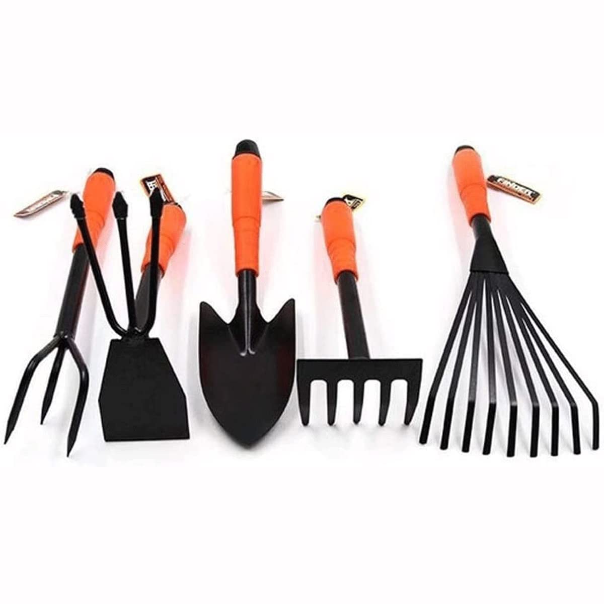 Premium Gardening Tools Set - Heavy Duty Hand Digging Weeder, Rake & Shovel for Women & Men - Ideal for Planting, Weeding & Landscaping in Backyard, Lawn & Garden