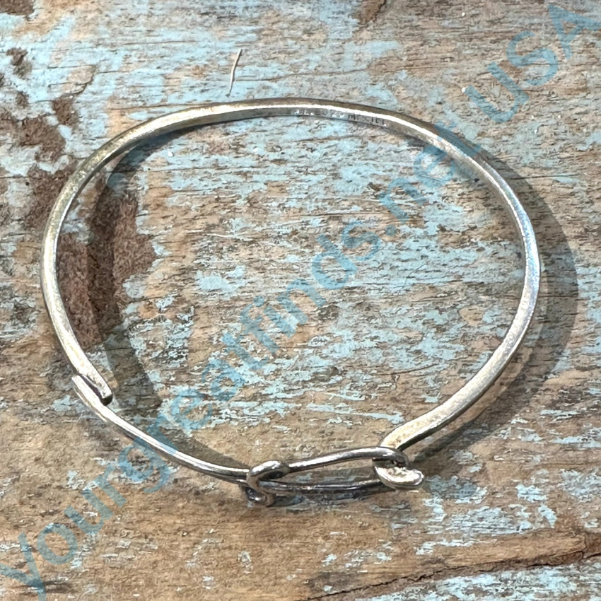 Authentic Sterling Silver Knot Bangle Bracelet - Handcrafted Mexican Jewelry - Perfect for Gifts, Weddings & Boho Fashion