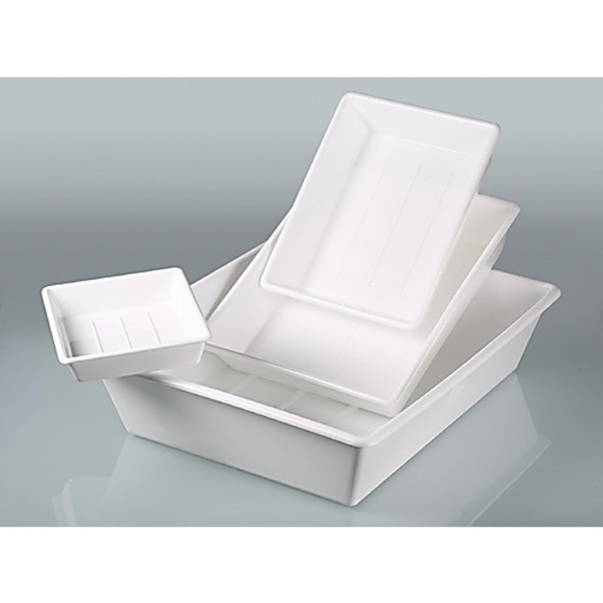 LaboPlast 21L (5.5 gal) Plastic Laboratory Trays by Burkle - Durable Lab Equipment for Scientific Research & Medical Use