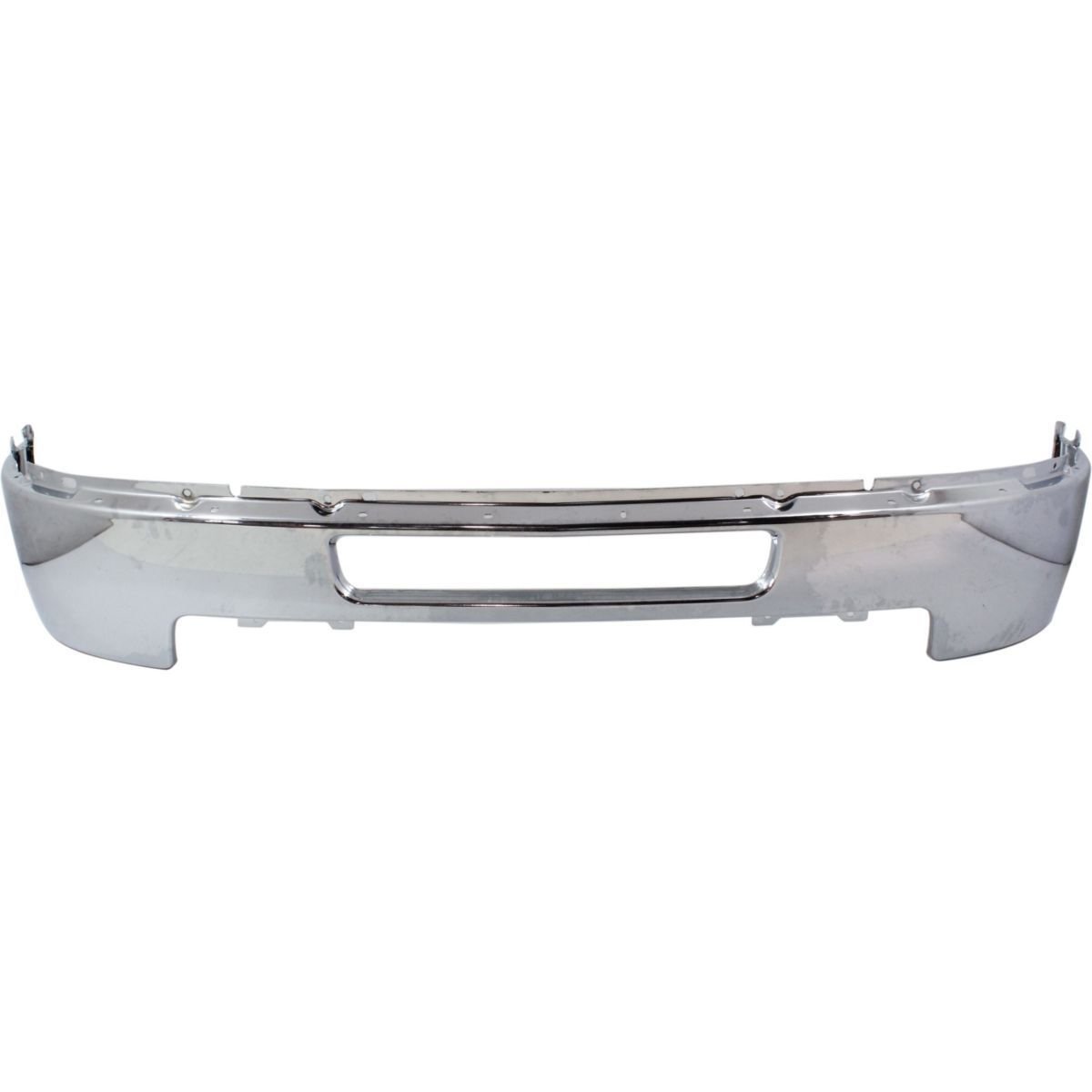 CPP NSF Chrome Steel Front Bumper for 2011-2014 Chevy Silverado 1500 Without Fog Lights | GM1002838 | Durable Replacement for Off-Road & Truck Upgrades