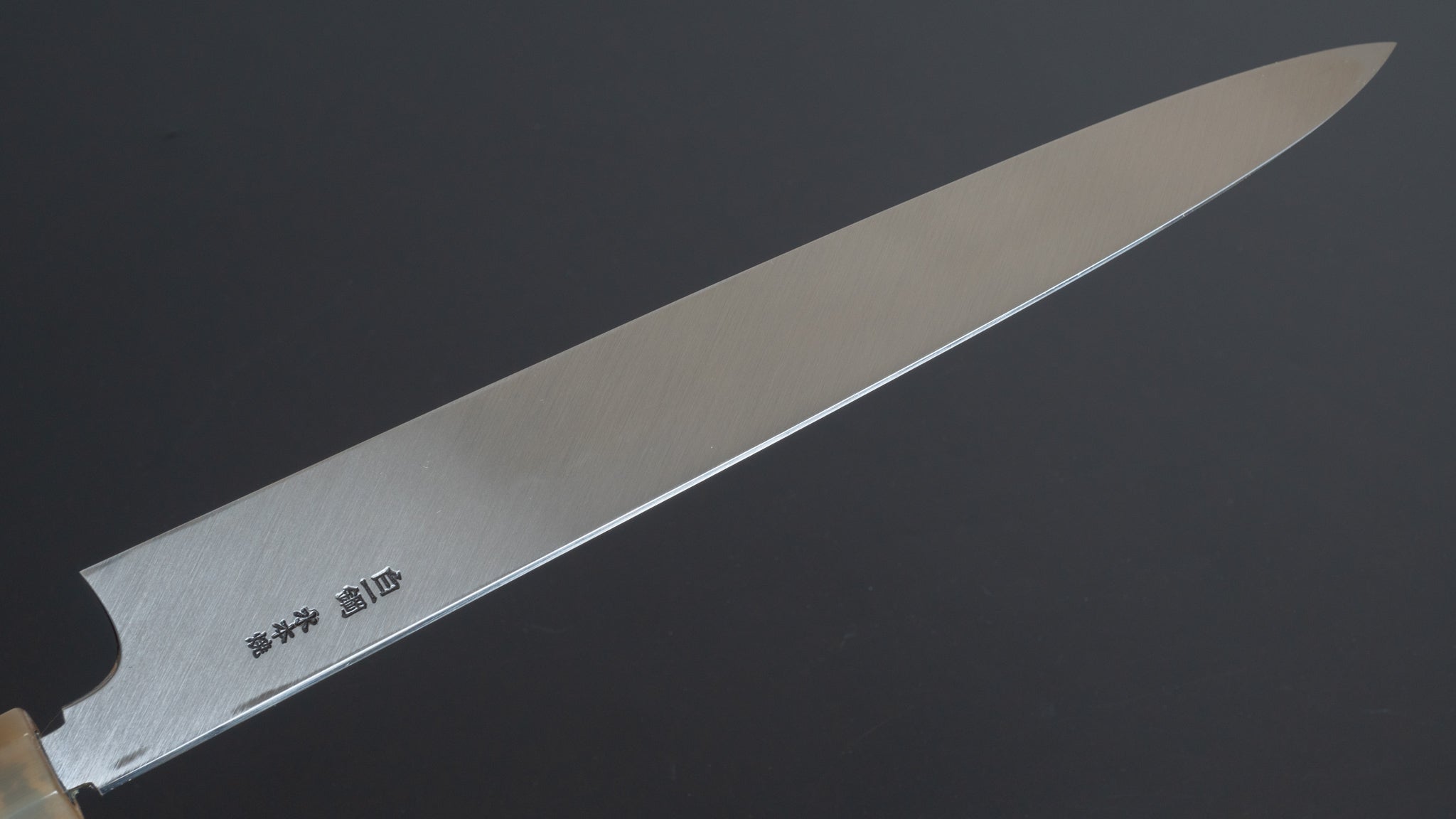 Hitohira Togashi Kambei White #1 Mizu Honyaki Yanagiba 300mm Japanese Sushi Knife with Taihei Ebony Handle - Limited Edition with Saya #009 - Perfect for Sushi Chefs & Professional Kitchen Use