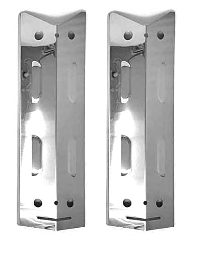 Stainless Steel Heat Plate & Shield Replacement for Brinkmann 810-4235-0 & 810-4220-S Gas Grill Models - 2 Pack - Durable BBQ Grill Parts for Outdoor Cooking & Backyard Grilling