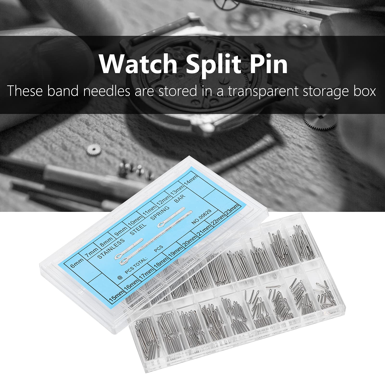 Watch Repair Kit - 360Pcs Watch Pins & Spring Bars for Watchmakers | Watch Band Replacement Tools