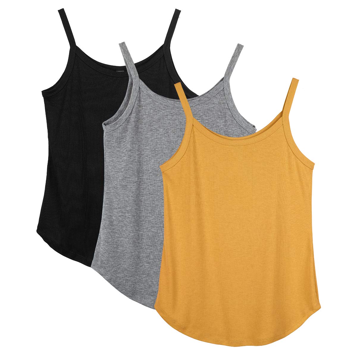 Icyzone Women's Workout Tank Tops - Breathable Strappy Athletic Yoga Shirts for Running, Gym & Fitness (3-Pack) | Perfect for Yoga, HIIT, Cardio & Summer Workouts