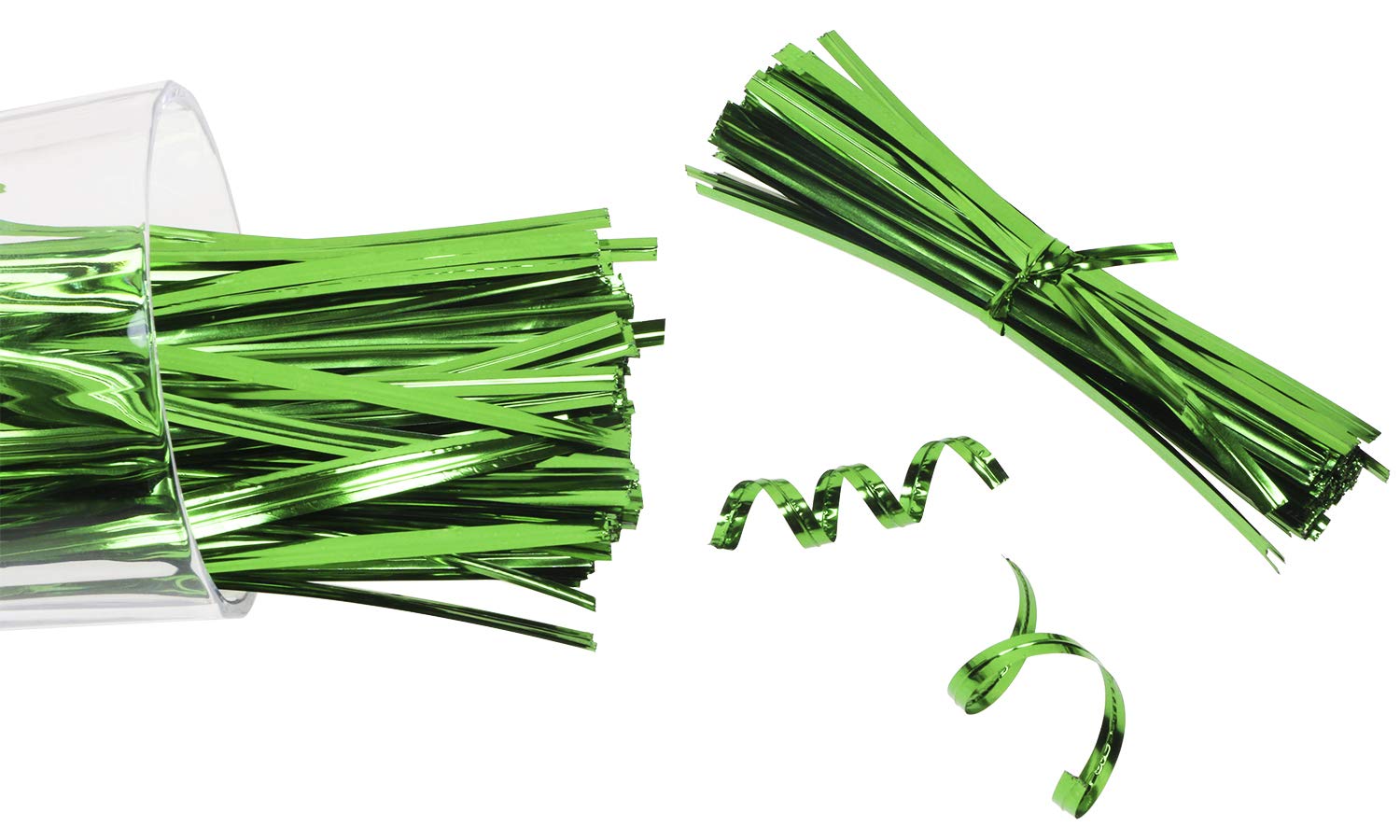 800pcs 4 Inch Mini Skater Bread Bag Clips - Candy Bag Ties in Green for Snack Storage, Lunch Packing & Kitchen Organization