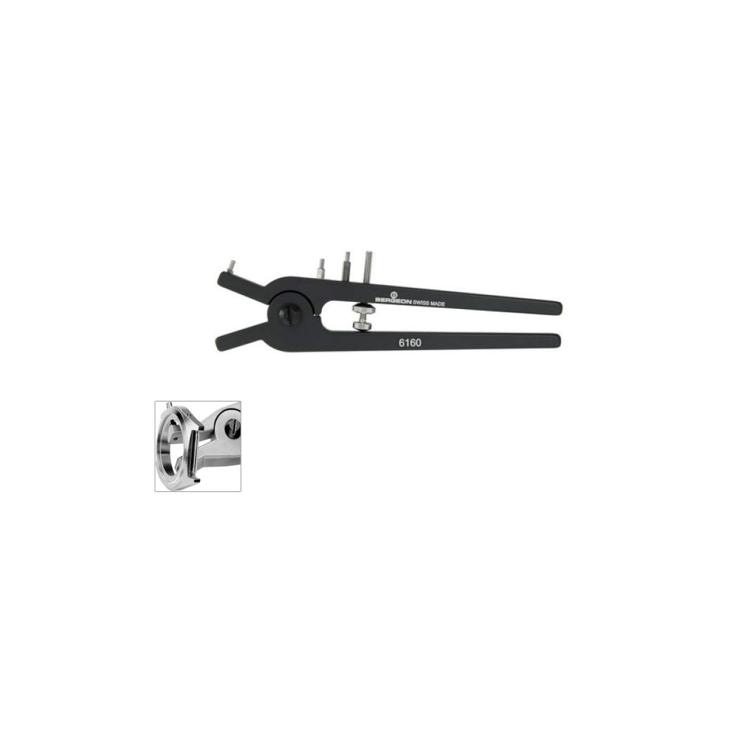 Bergeon 6160 Watch Repair Pliers - Professional Chronograph Pusher & Corrector Removal Tool for Watchmakers (Ideal for Watch Repair, Maintenance & Restoration)