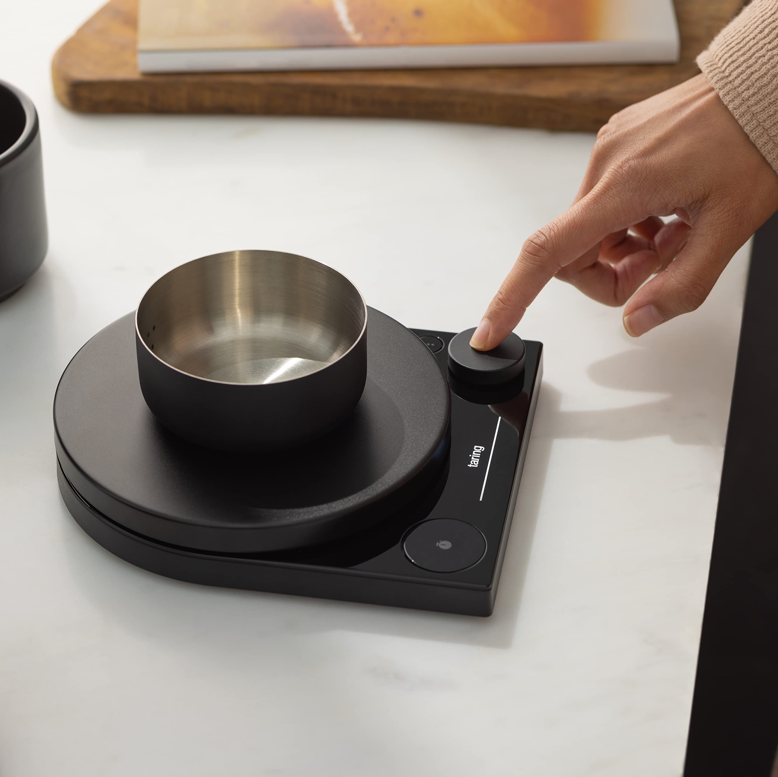 Fellow Tally Pro Studio Digital Coffee Scale - High Precision Kitchen Scale with Tempered Glass Top for Coffee Brewing, Baking & Small Goods (5 lbs Capacity) - Measures in Grams, Ounces, Pounds & Milliliters - Matte Black - Perfect for Home Baristas, Coffee Shops & Culinary Enthusiasts