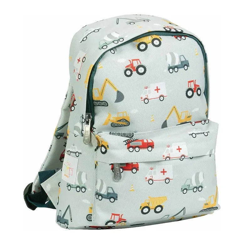 Kids Backpack with Vehicles Design - Lightweight & Durable School Backpack for Boys & Girls - Perfect for Preschool, Daycare & Travel Adventures