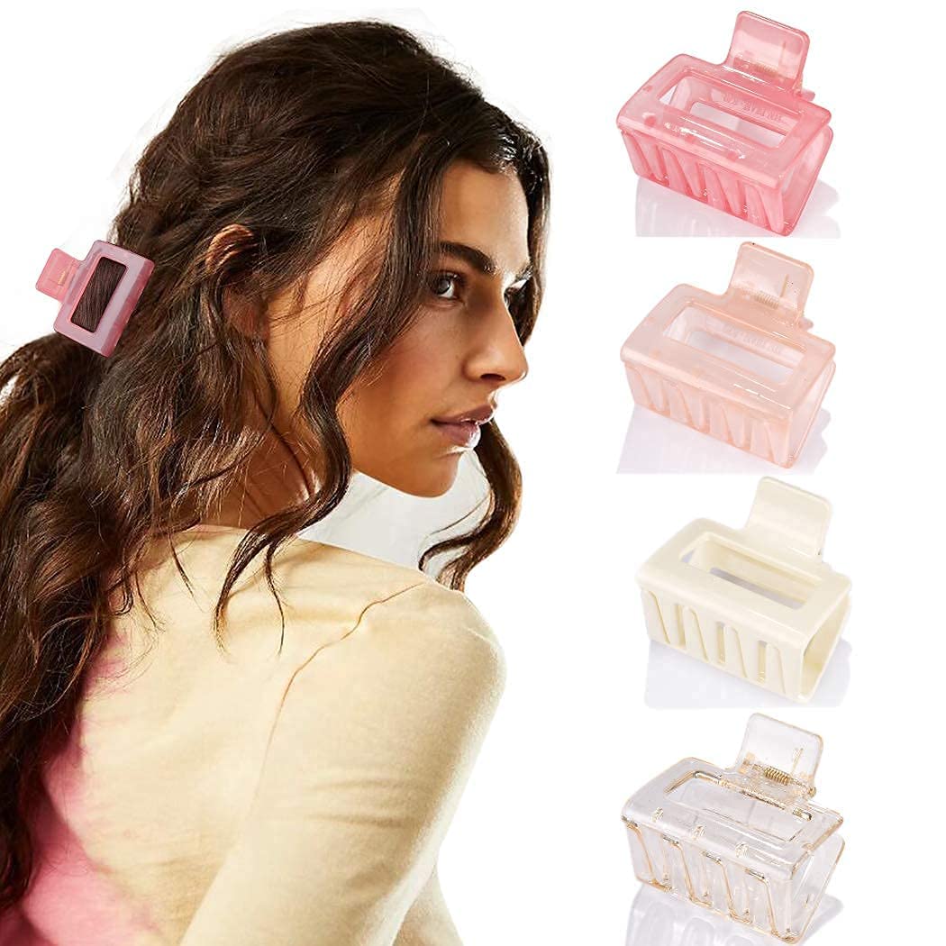 Glamifirsto Large Hair Clips for Women - Strong Hold Hair Claw Clips for Thick & Thin Hair (6-Pack) - Perfect Hair Accessories for Daily Styling, Work, Parties & Christmas Gifts