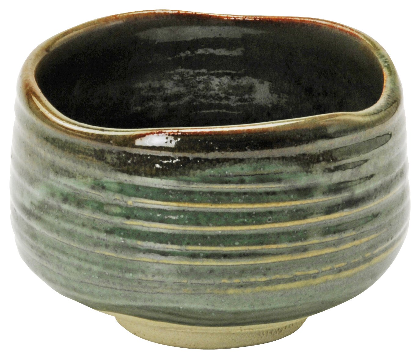 Premium Japanese Mino Ware Matcha Bowl - Handcrafted Half Cylindrical Green Tea Ceremony Bowl, Authentic Made in Japan - Perfect for Traditional Tea Ceremonies & Zen Meditation