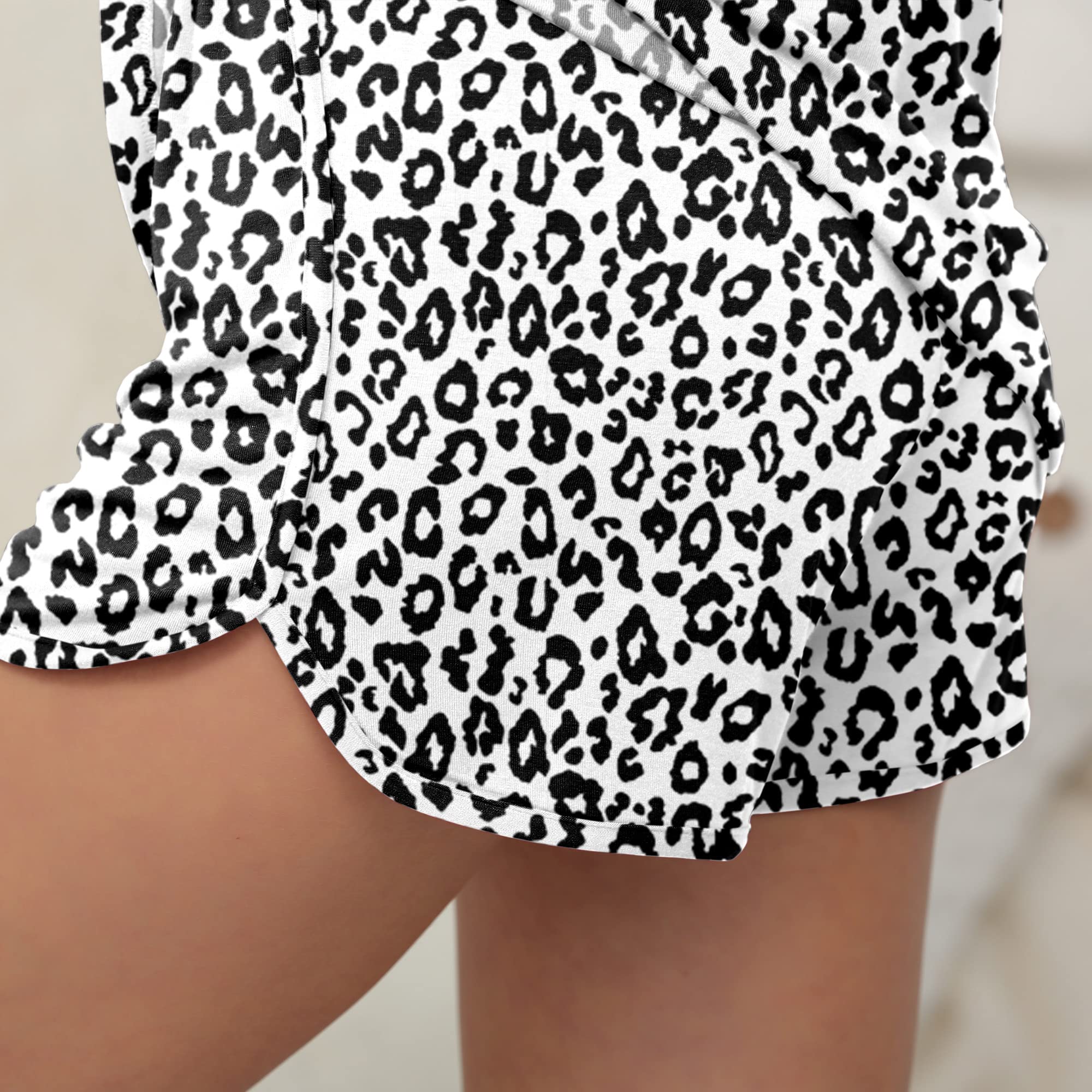 POKWAI Women's Soft Cami Shorts Pajama Set - 2 Piece Sleepwear & Lounge Outfit for Comfortable Nights & Relaxing at Home