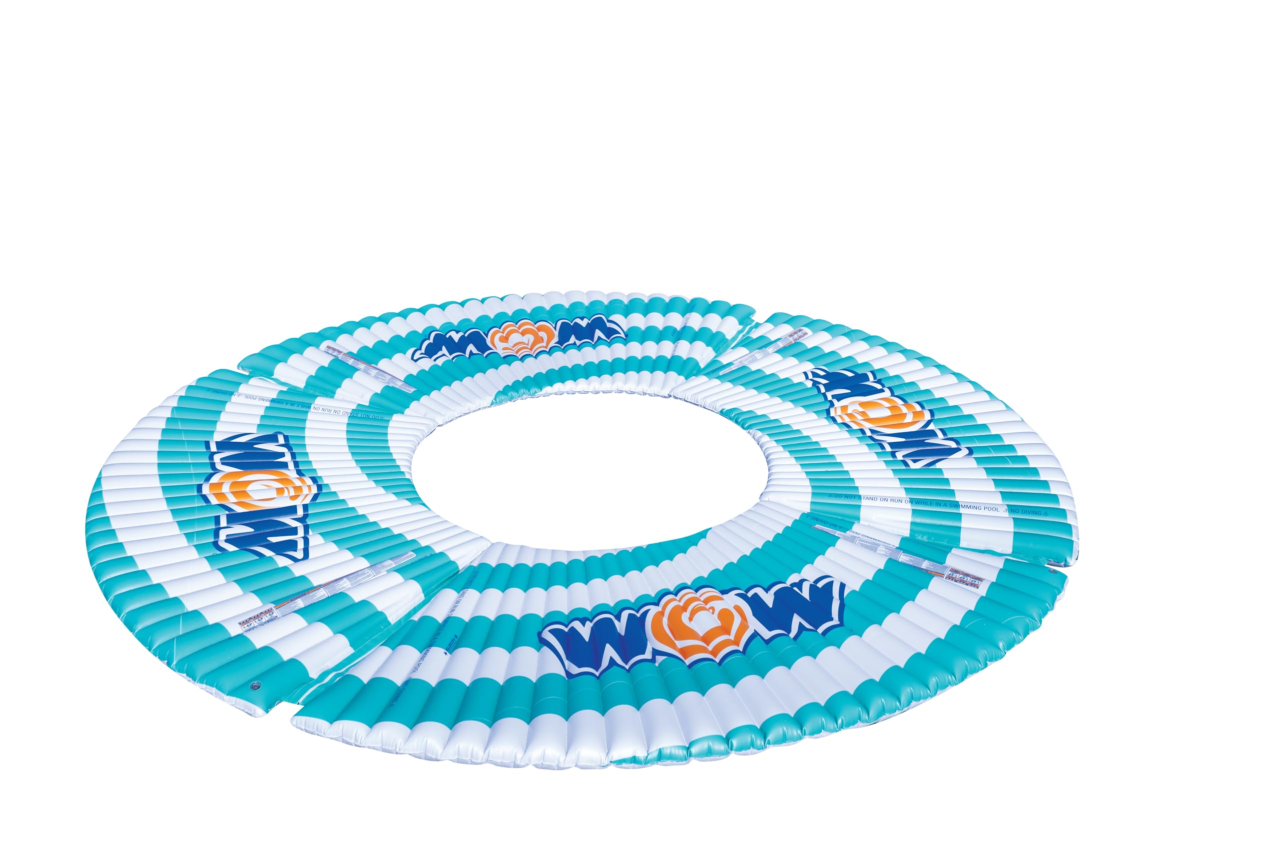 WOW Sports Inflatable Water Walkway - 10x6ft Floating Mat for Pool, Lake & Beach - Fun Water Game for Kids & Adults - Perfect for Summer Parties, Backyard Fun & Water Activities