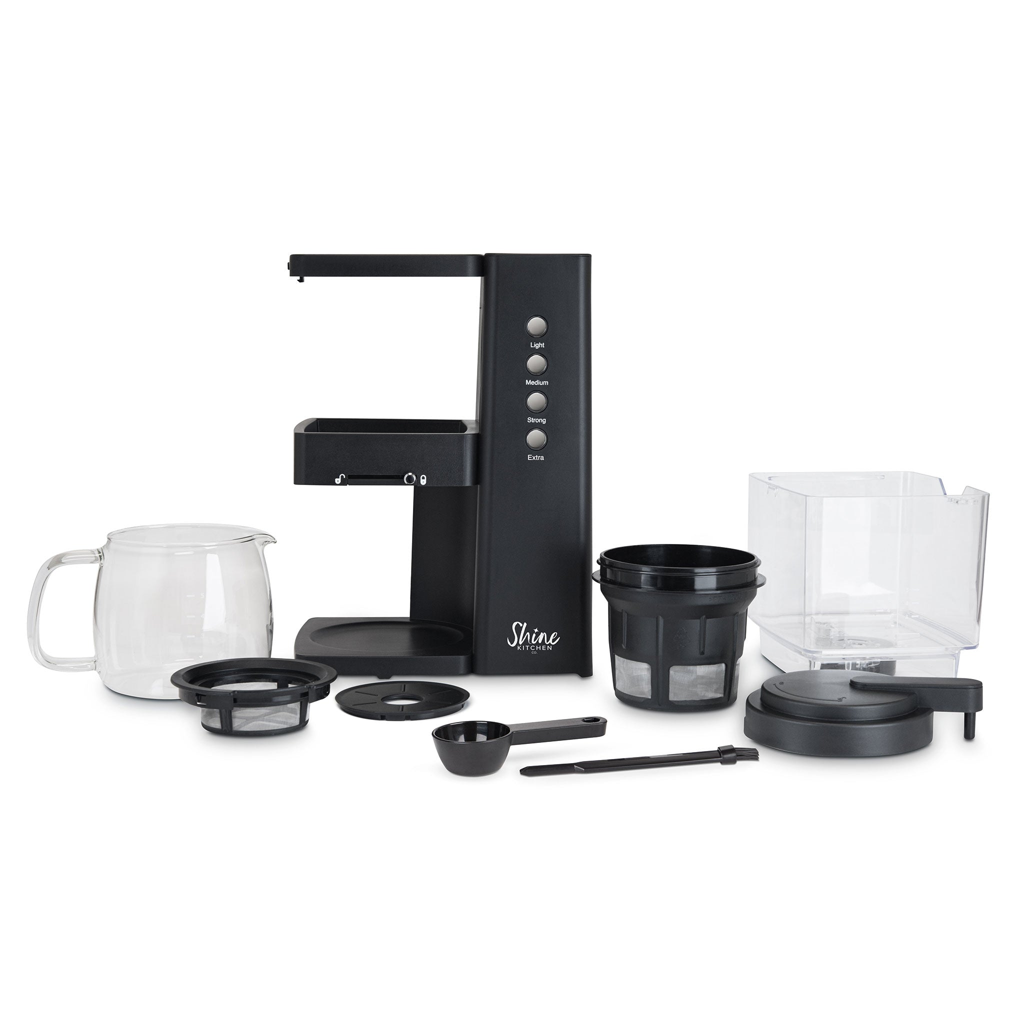Shine Kitchen Co.® Rapid Cold Brew Coffee & Tea Maker with Vacuum Extraction Technology - Perfect for Home, Office & Outdoor Use