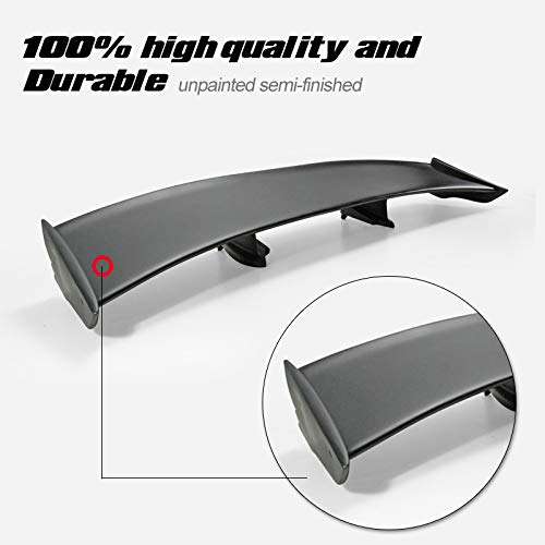 Nissan GT-R R35 NSM Style FRP Rear Trunk Diffuser GT Spoiler Wing Lip Body Kit - Unpainted Carbon Fiber Look | Aerodynamic Upgrade for Street Racing & Car Shows