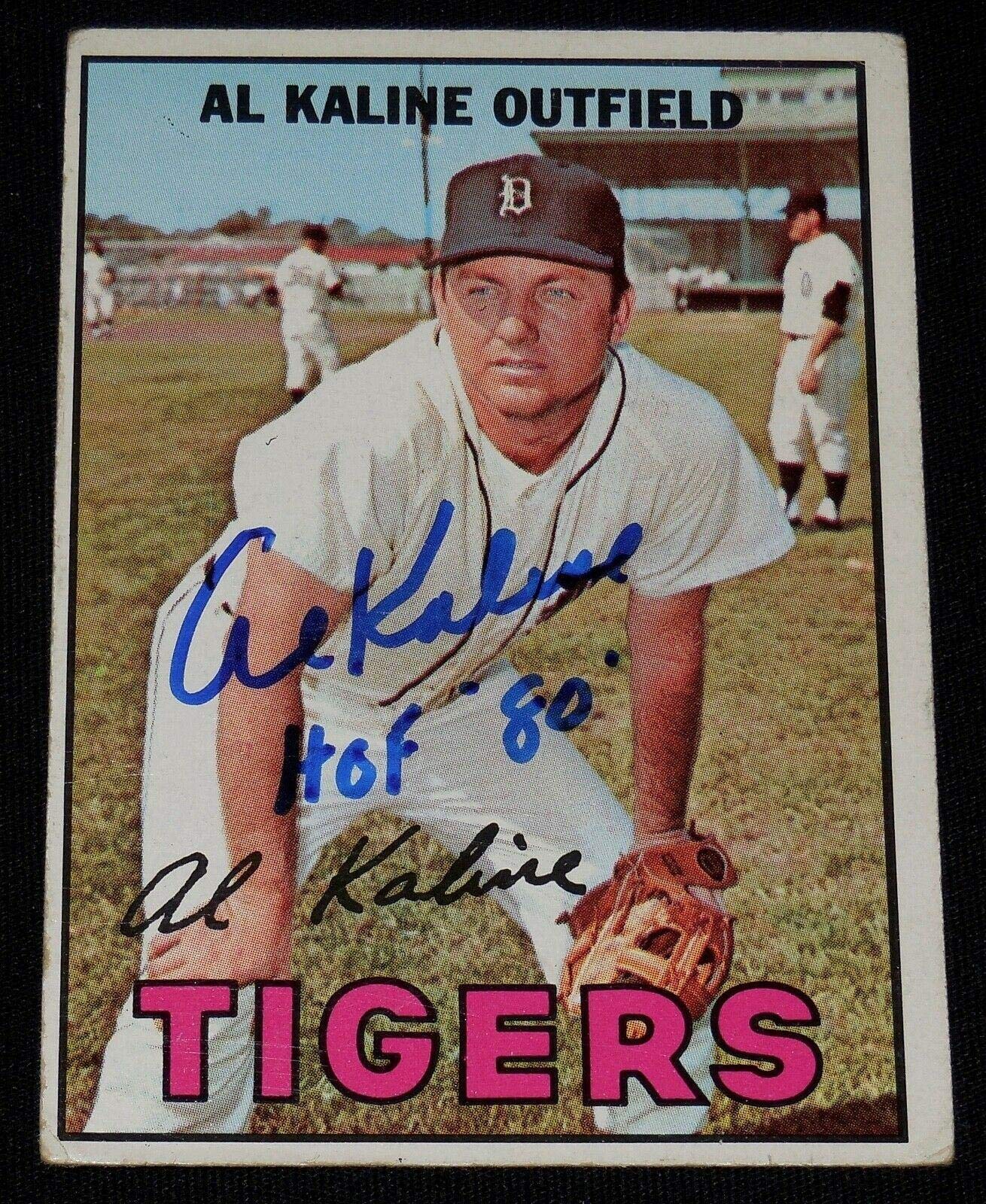1967 Topps #30 Al Kaline Autographed Baseball Card PSA Graded - Detroit Tigers Memorabilia for Collectors & Sports Fans (Perfect for Display Cases, Man Caves, and Baseball Collections)