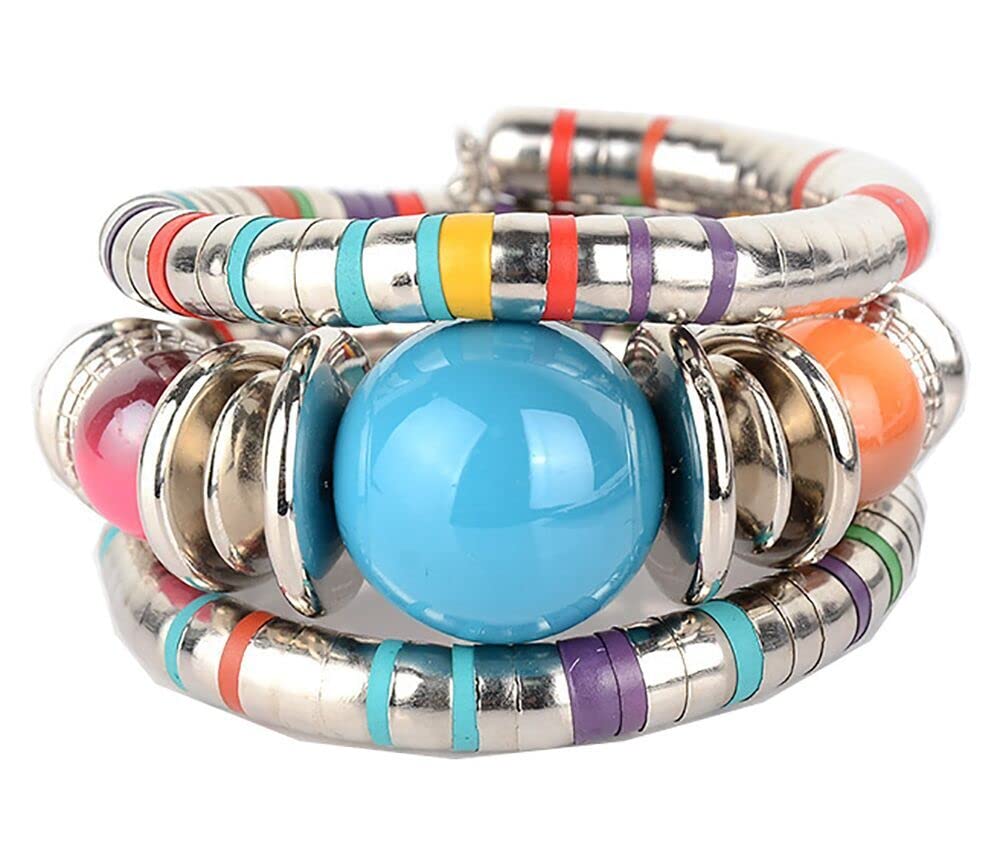 Vintage African Tribal Bracelet for Women - Handmade Boho Ethnic Beaded Jewelry, Traditional African Tribe Accessories for Girls & Women | Perfect for Festivals, Weddings & Boho Fashion