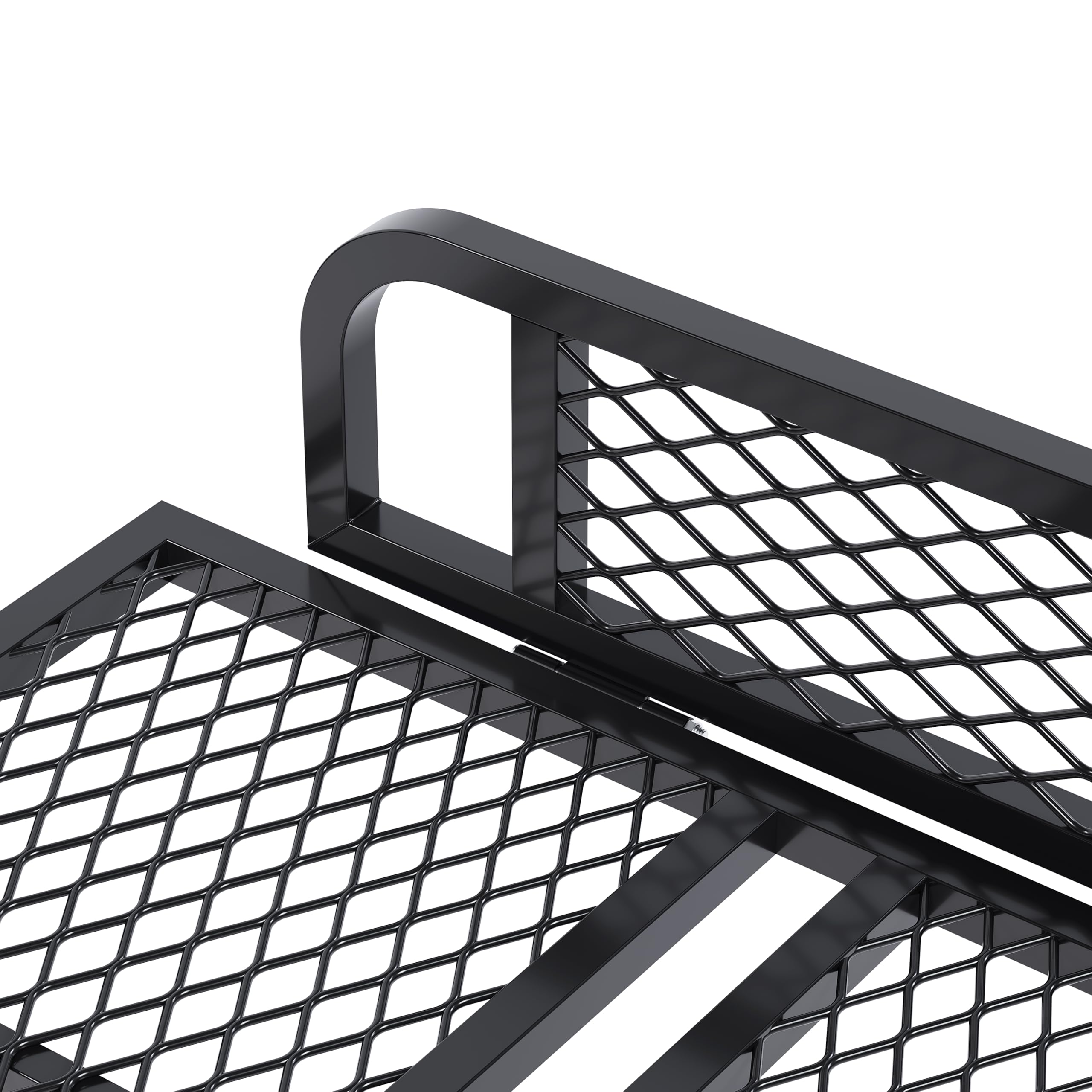 HECASA Universal ATV Cargo Basket - Heavy Duty Steel Front & Rear Drop Storage Rack for ATV/UTV | Perfect for Hunting, Camping & Off-Road Adventures