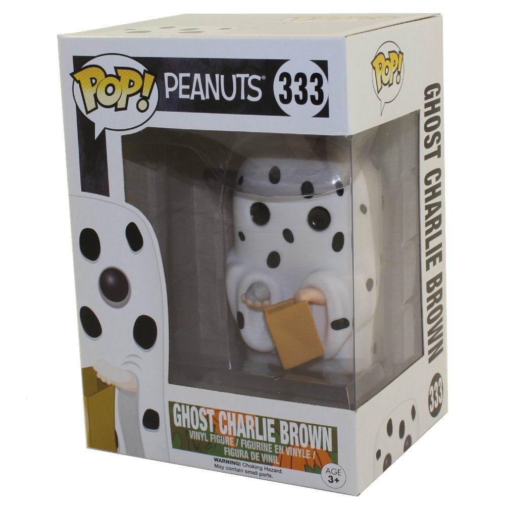 Funko Pop! Peanuts The Great Pumpkin #333 Ghost Charlie Brown Collectible Vinyl Figure - Perfect for Halloween Decor, Comic Con & Pop Culture Displays