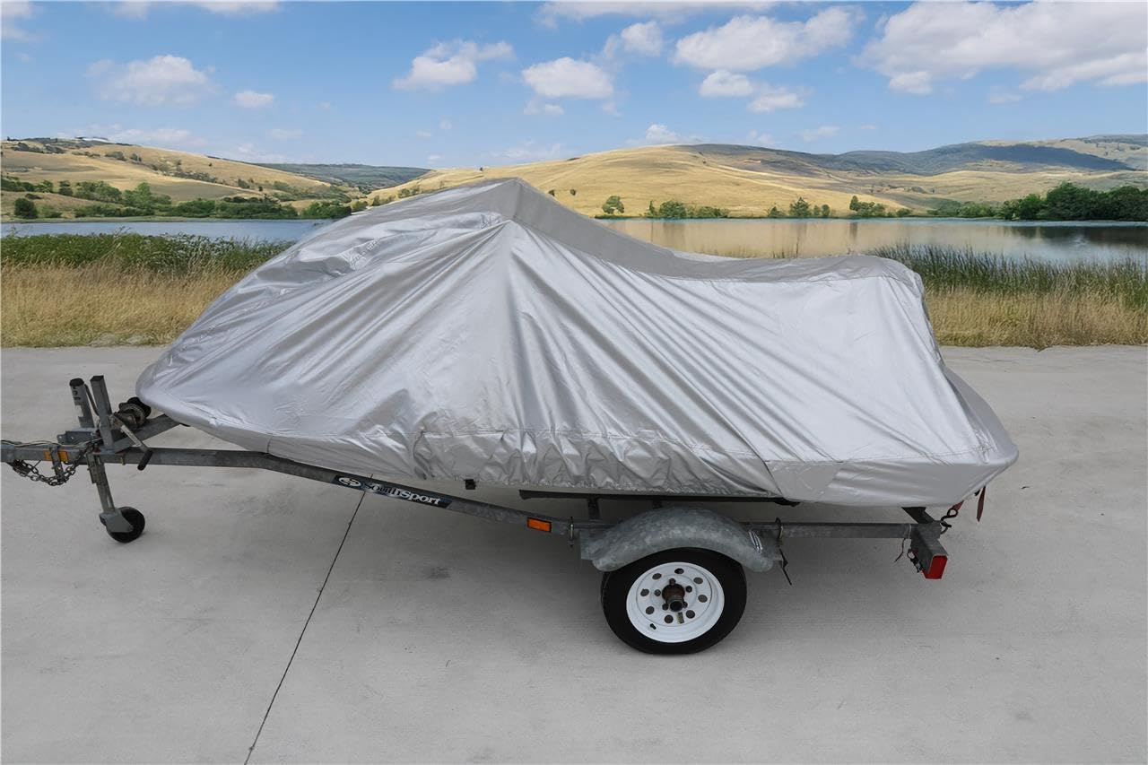 Kawasaki Jet Ski STX 750/900 Cover (1997-2002) - Heavy Duty 420D Waterproof PWC Storage & Travel Protection - Perfect for Outdoor Storage, Boat Trailering & Winterizing