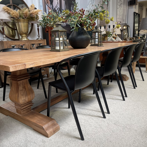 Madrid Dining Table 300cm - Large Modern Wooden Dining Table for 8-10 People | Perfect for Family Gatherings & Dinner Parties