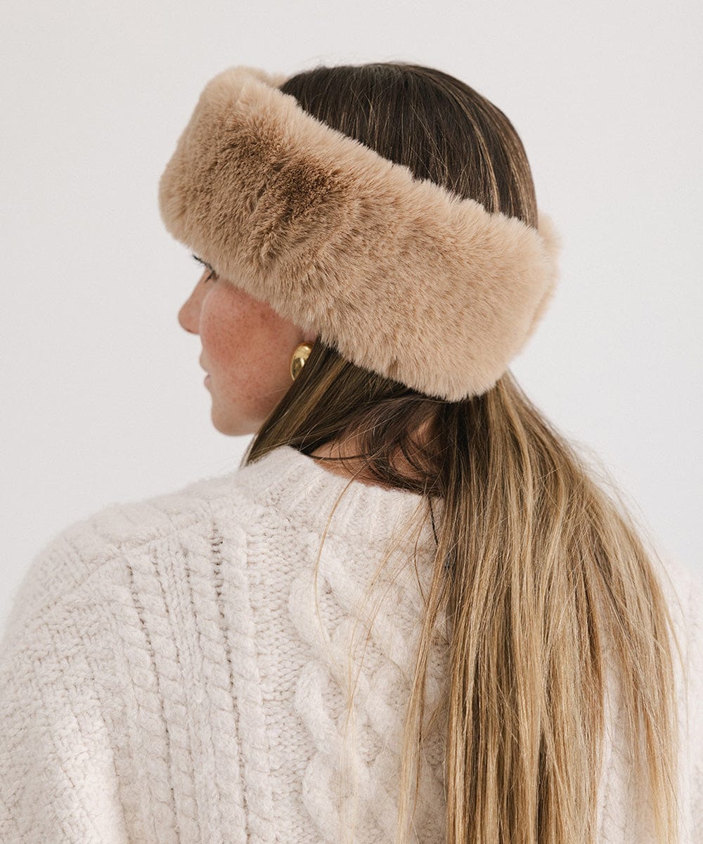 Margot Faux Fur Headband for Women - Soft Winter Head Wrap, Fashionable Hair Accessory for Cold Weather, Outdoor Activities and Stylish Outfits