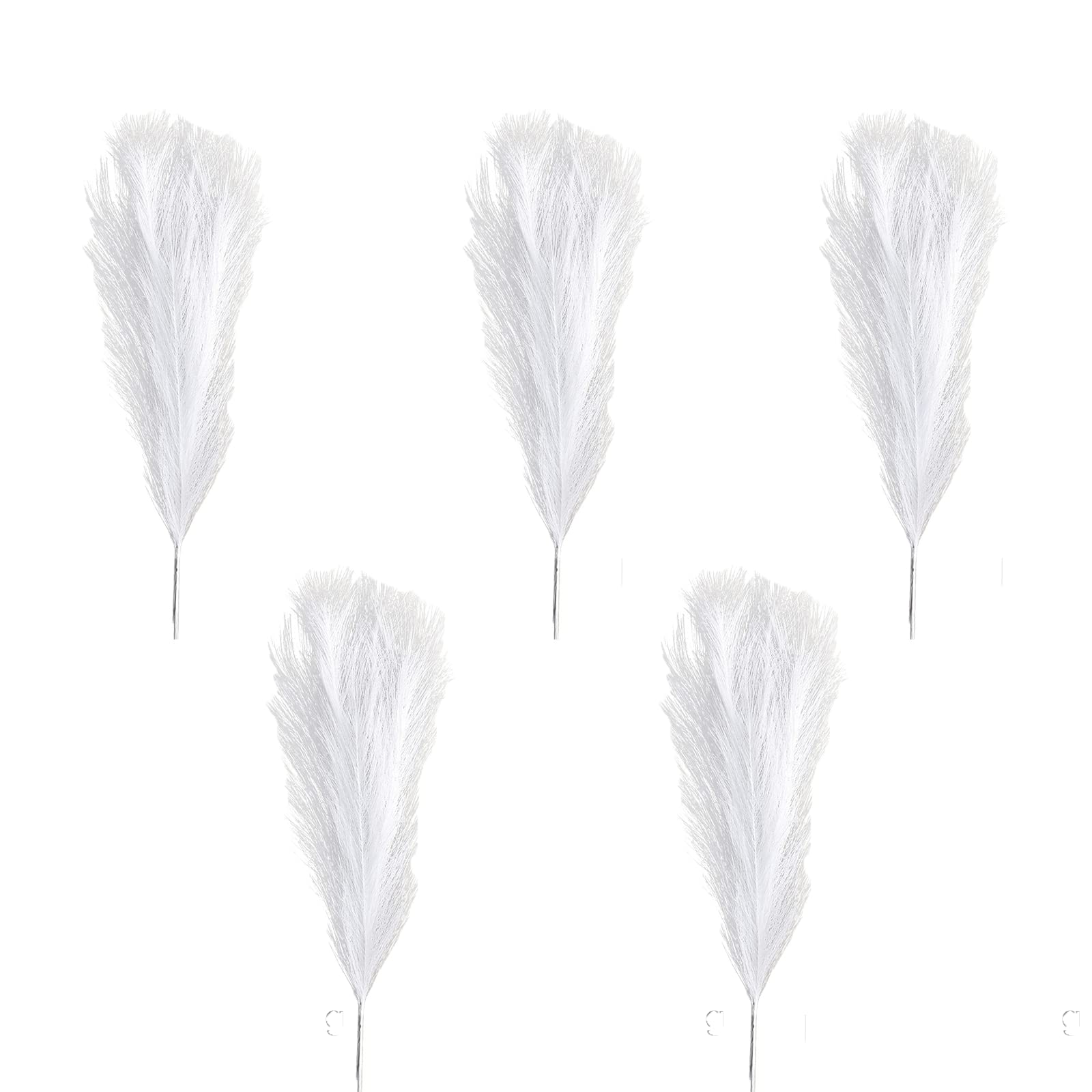 5Pcs Artificial Pampas Grass Bouquet - 17.3