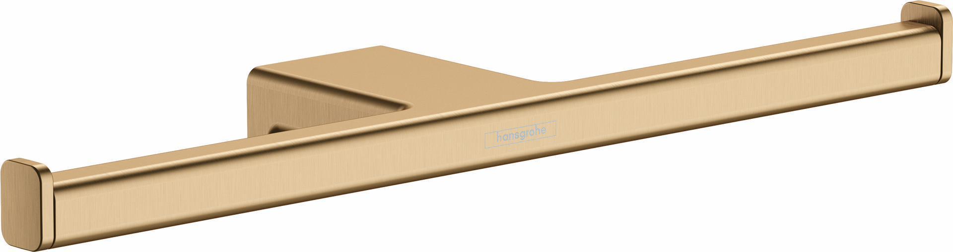 AddStoris Brushed Bronze Toilet Paper Holder 41748140 by Hansgrohe - Perfect for Bathroom, Restroom & Home Decor
