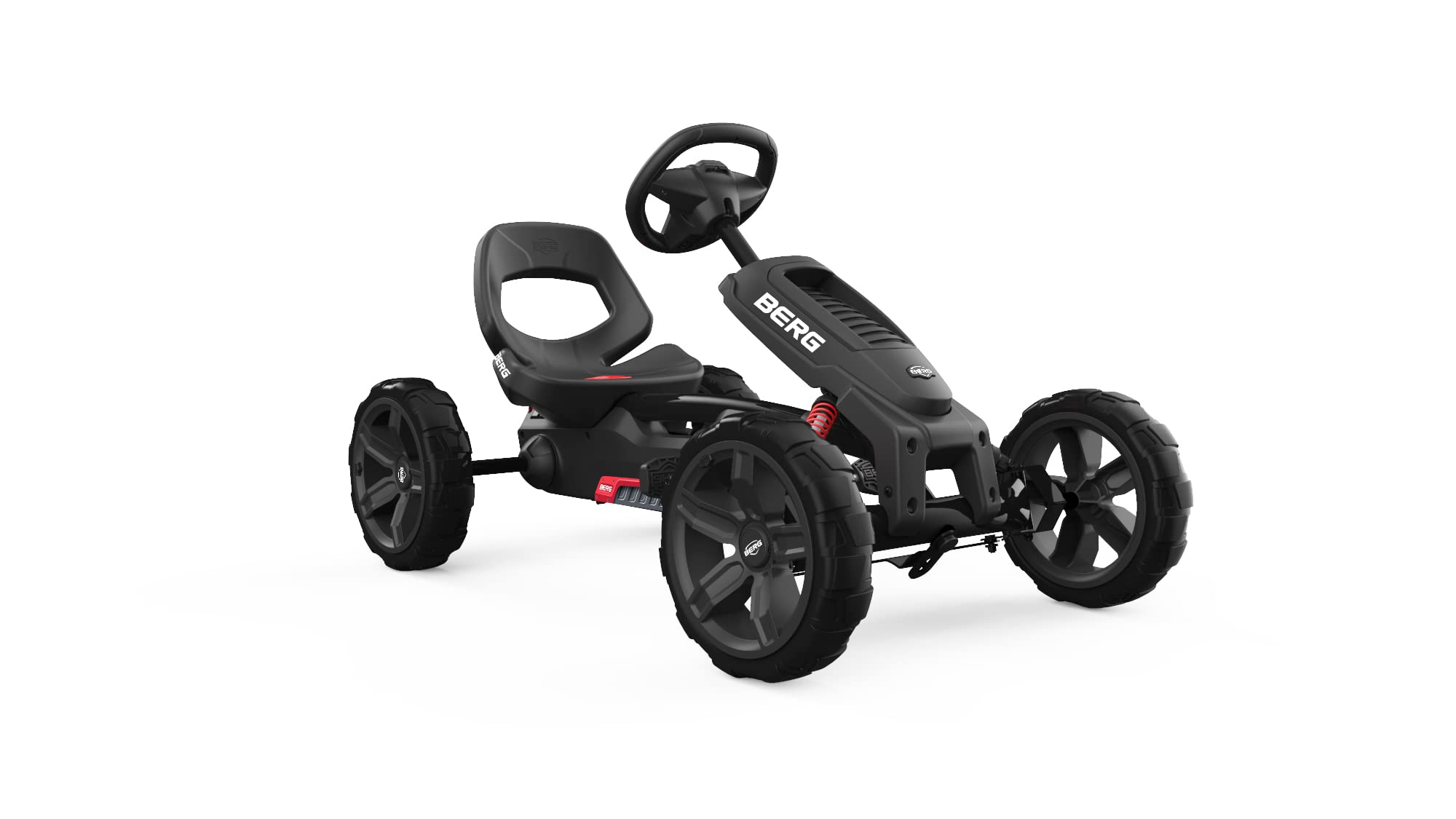 BERG Reppy Rebel Black Pedal Go Kart for Kids Ages 2.5-6 | Adjustable Ride-On Toy for Boys & Girls | Outdoor Play Vehicle with Pedals | Perfect for Backyard Fun, Driveway Racing & Outdoor Adventures