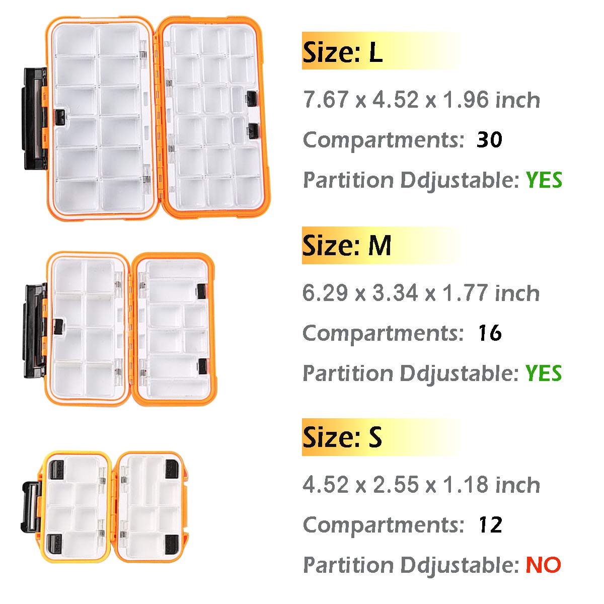 YUKI Fishing Lure Box - Durable Tackle Organizer for Fly & Casting Fishing Gear