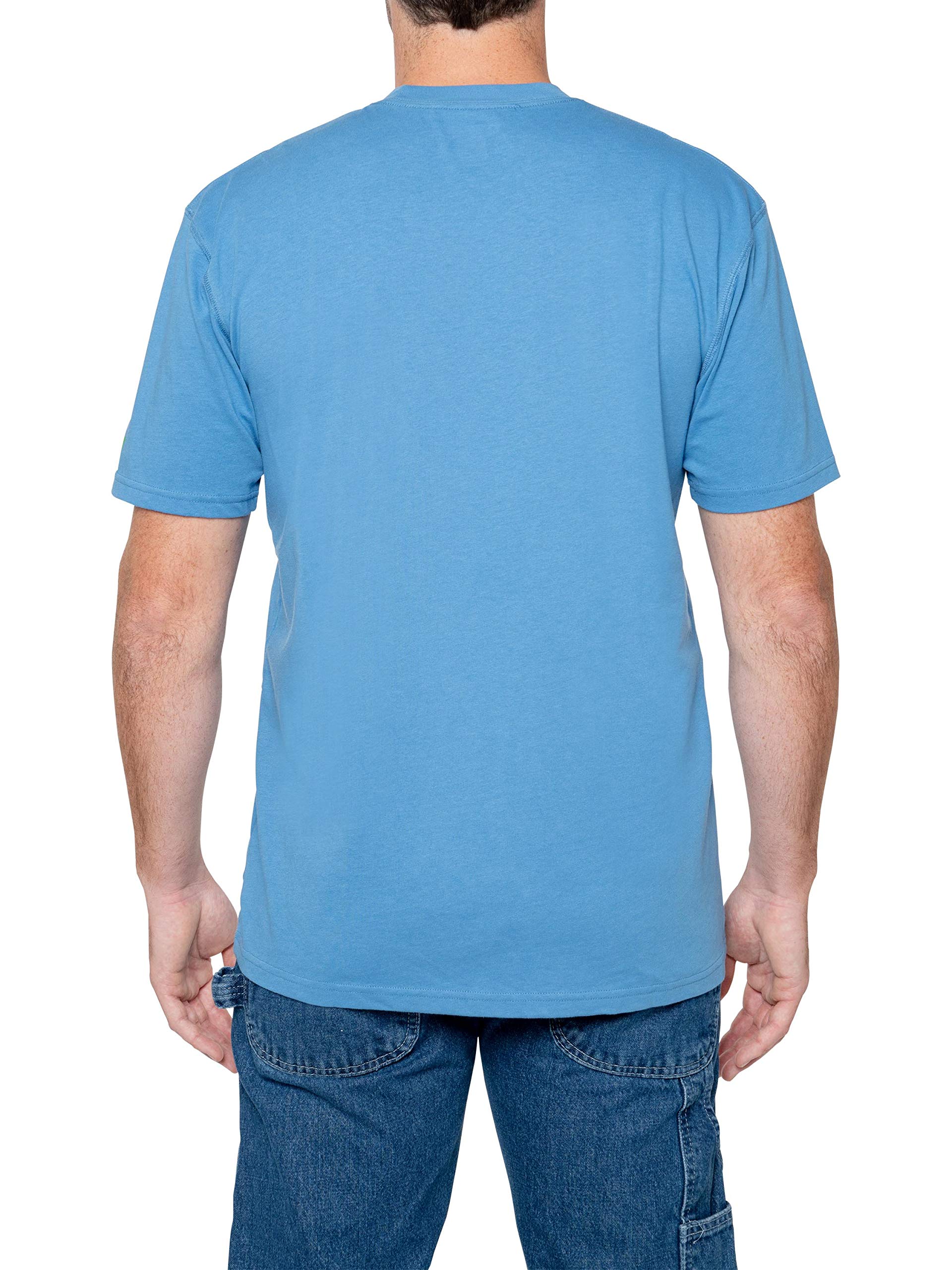 Men's UPF 30+ Quick-Dry Short Sleeve Pocket T-Shirt with Insect Repellent - Bug & Tick Protection Outdoor Shirt for Hiking, Camping & Summer Activities