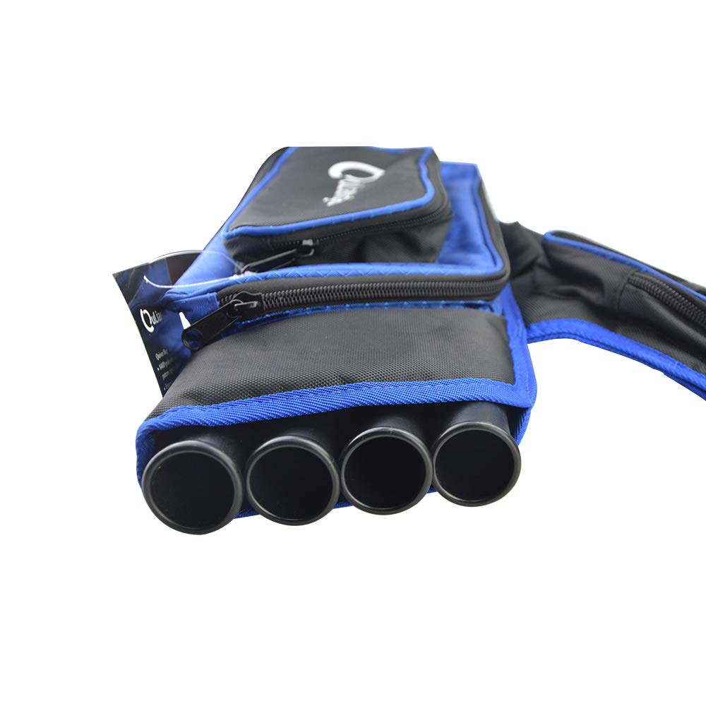 ZSHJGJR 4 Tube Archery Quiver - Portable Waist & Back Mounted Arrow Holder for Target Practice | Hunting & Outdoor Sports Accessories