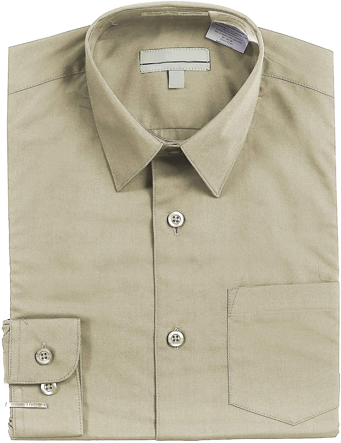 Boys' Classic Fit Long Sleeve Casual Button Down Dress Shirt for Toddlers & Kids - Perfect for School, Parties, and Formal Occasions