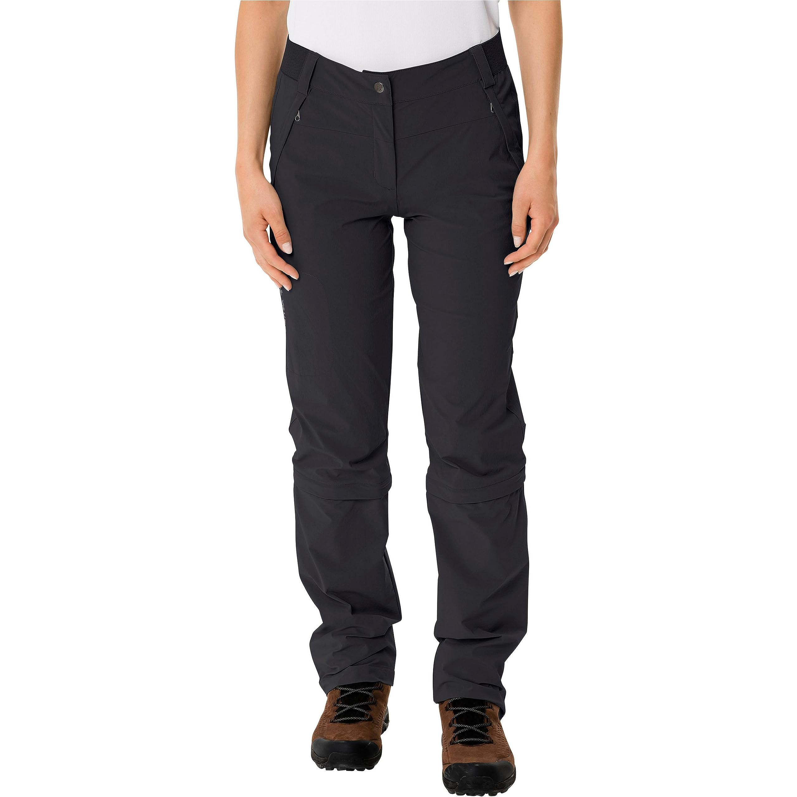 VAUDE Women's Farley Stretch Capri T-Zip Pants III - Outdoor Hiking, Travel & Yoga Trousers - Quick-Dry, Breathable & Comfortable Activewear for Women