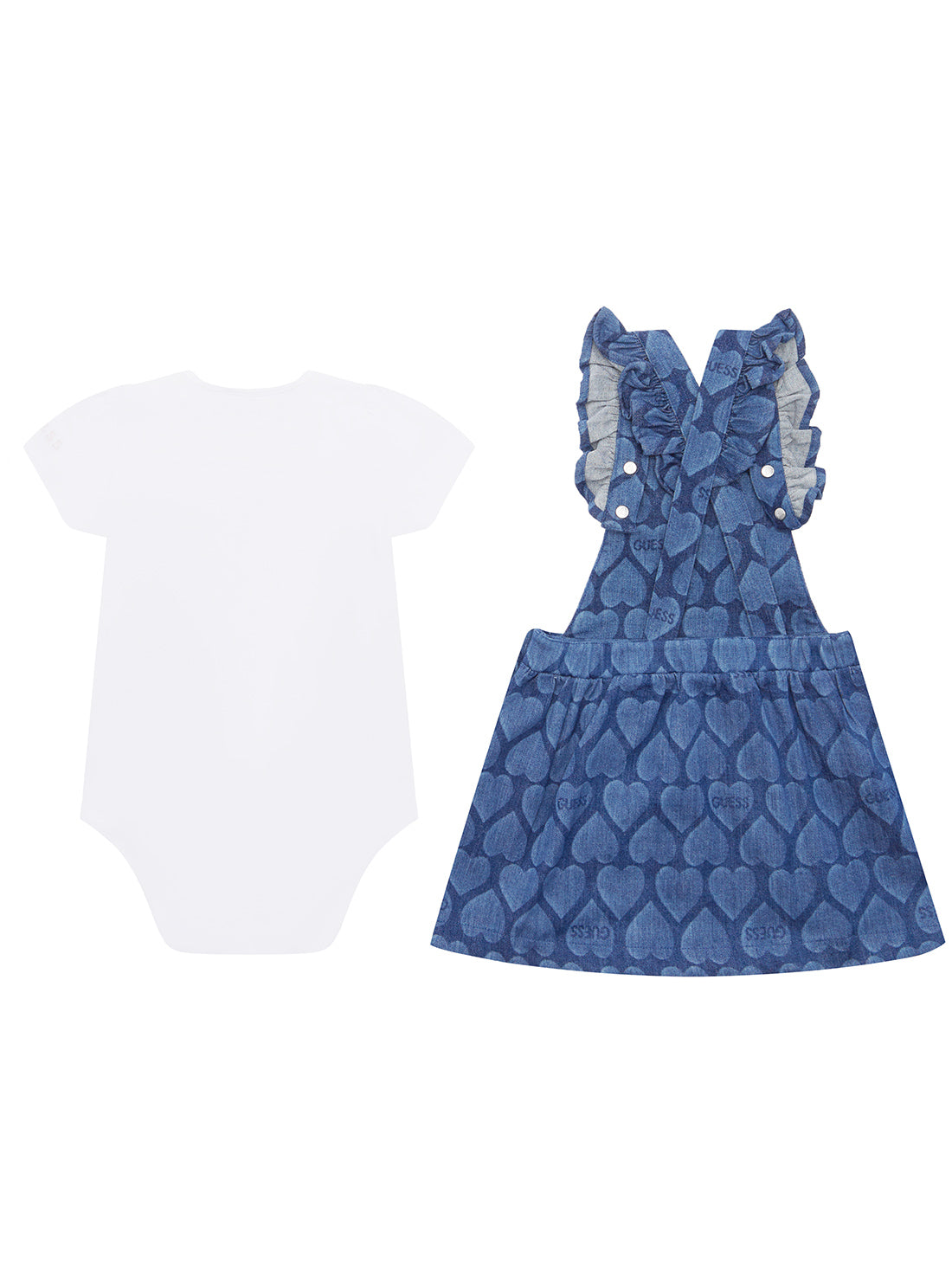 Blue Denim Skirt and Onesie Set for Baby Girls 0-12 Months | Soft Cotton Outfit for Newborns & Infants | Perfect for Photoshoots, Parties & Everyday Wear