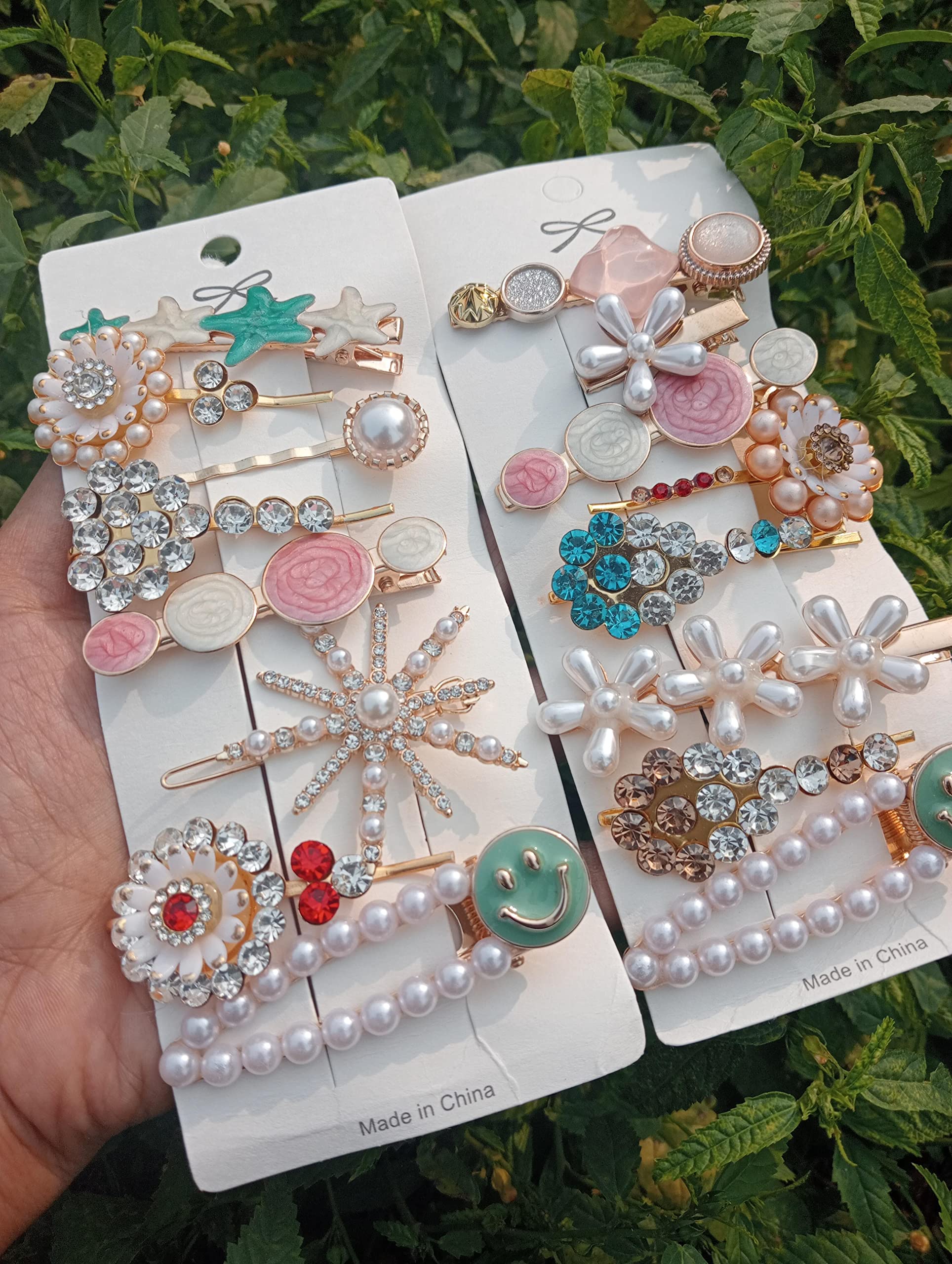 Unicorn Hair Clips for Girls - 10+1 Pack Metal & Plastic Hair Barrettes with Pearl Accents - Cute Hair Accessories for Kids, Toddlers & Babies - Perfect for School, Parties & Everyday Styling