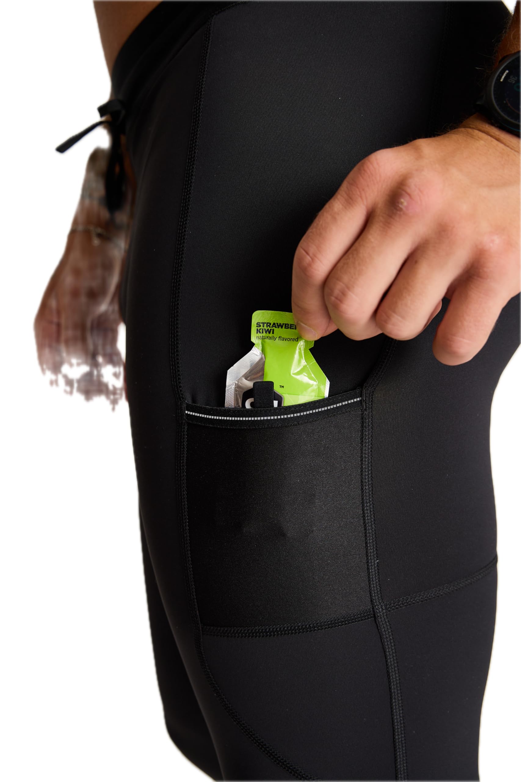 WOLACO Sprint Full Tight Compression Pants for Men with Phone Pocket - Running, Workout & Training Performance Leggings