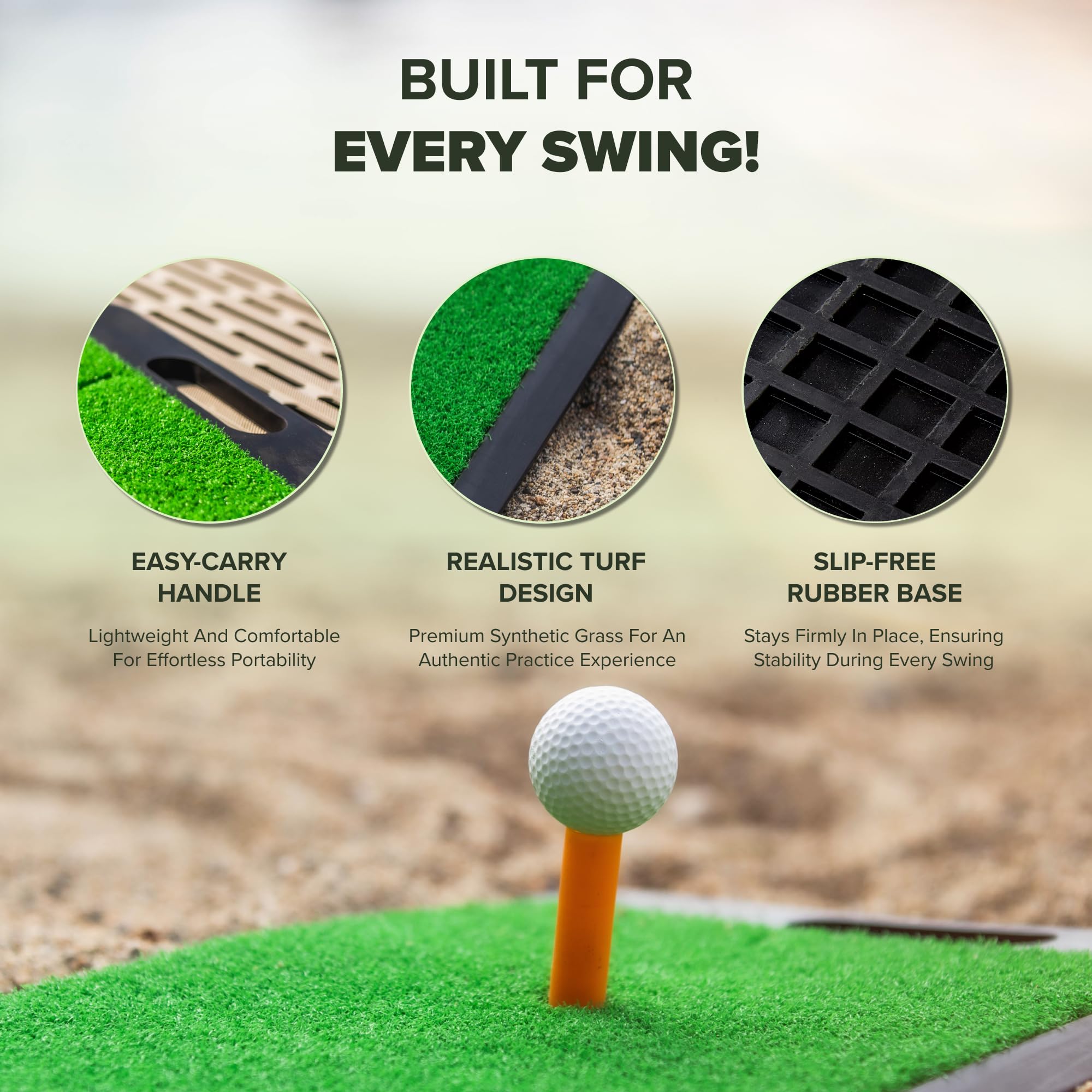 Premium Golf Practice Mat - 12