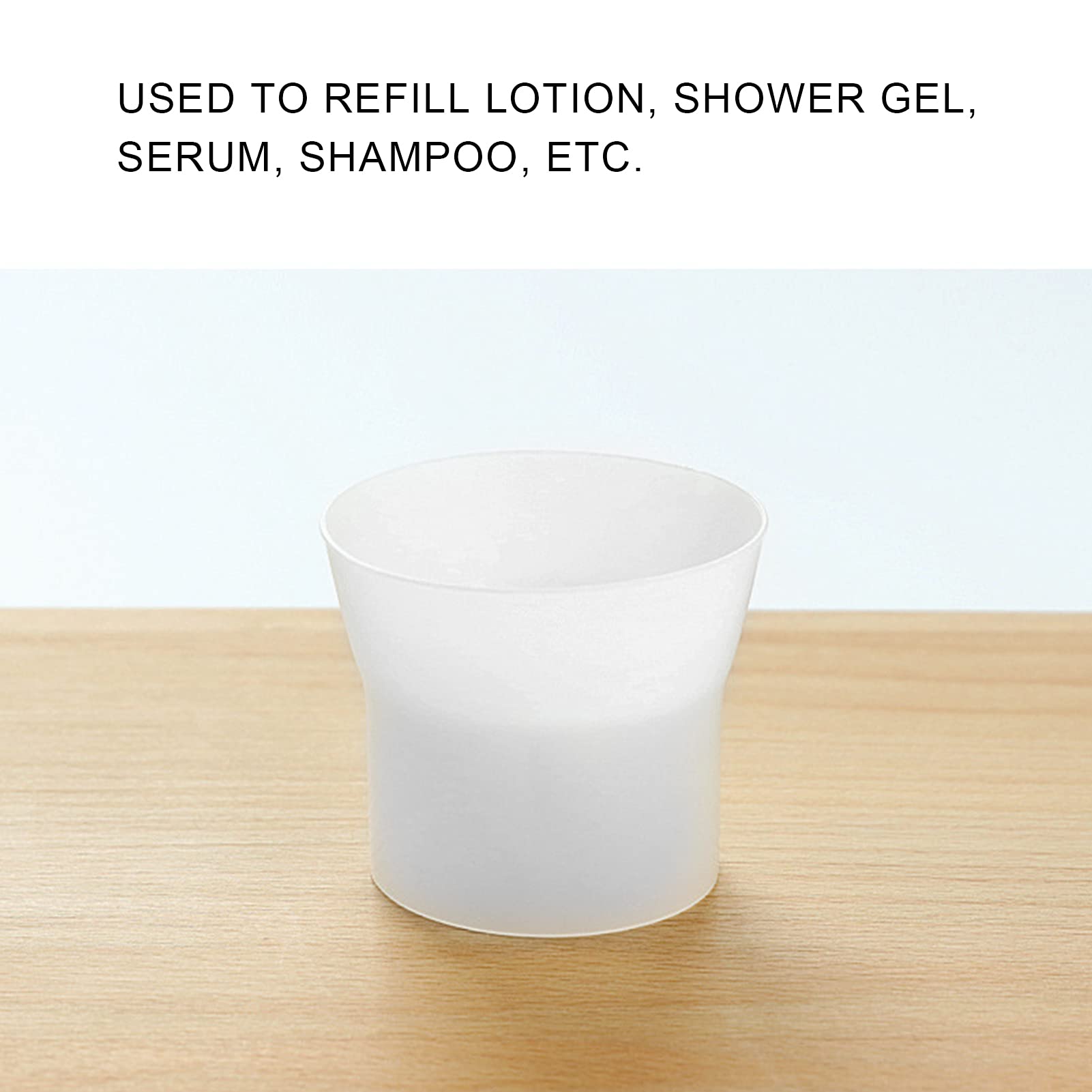 Premium Plastic Refill Funnel - Round Shape for Perfume, Essential Oils, Shower Gel & Shampoo | Perfect for Home, Travel & DIY Cosmetic Bottle Refilling