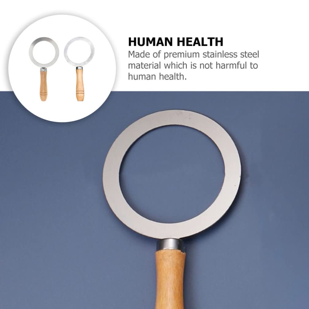 2PCS Stainless Steel Milk Tea Creme Brulee Ring - Baking Cup Rim Cover & Coffee Cup Gasket Tool for DIY Desserts, Bubble Tea, and Cafe Drinks
