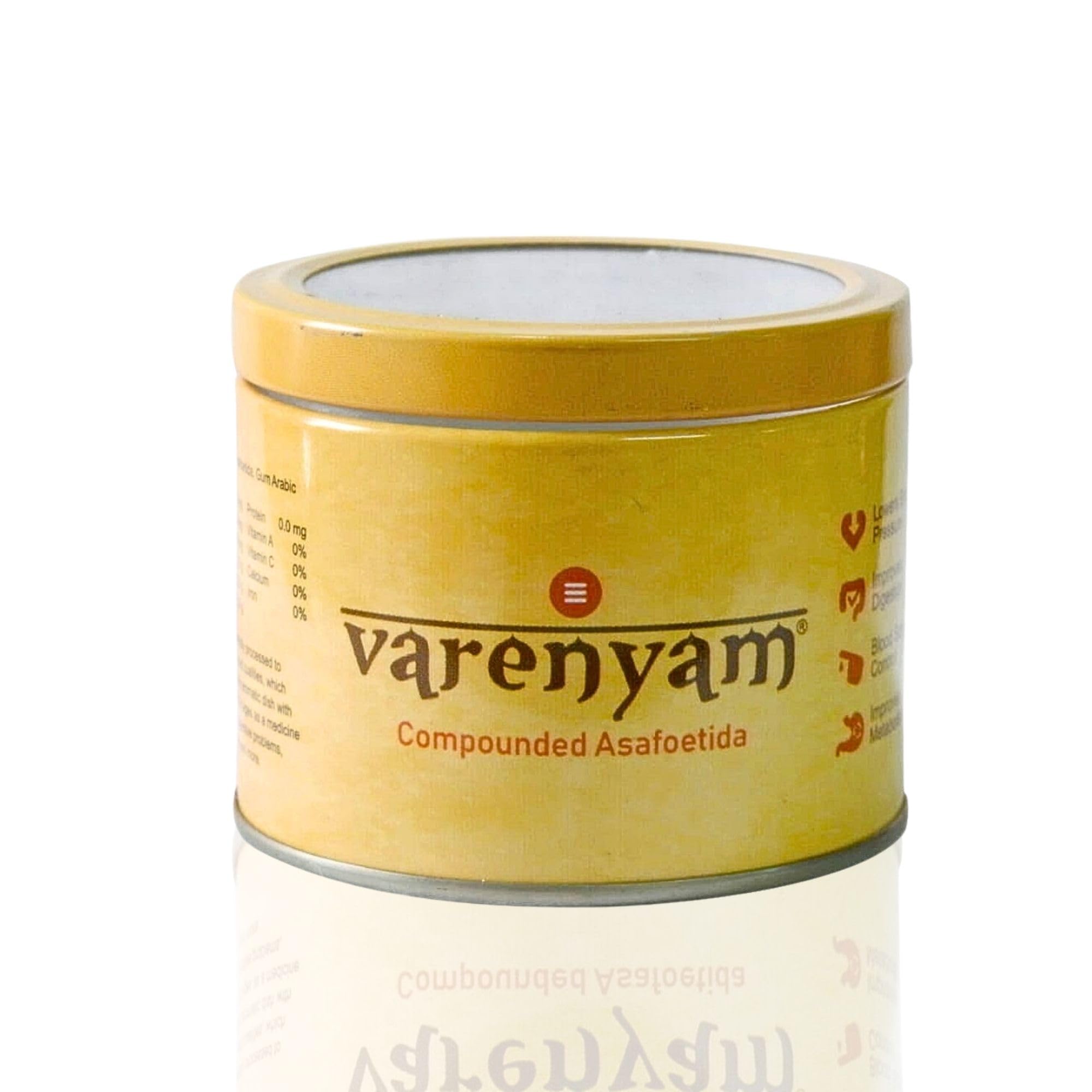 Premium Pure Asafoetida Powder (Hing) - 50g | Hand-Pounded, Strong Aroma | Kadak Heeng Tadka | Pure Compound Hing | Bandhani Hing | Healthy & Aromatic | Premium Tin Packaging | Perfect for Indian Cooking, Tadka, Dals & Curries